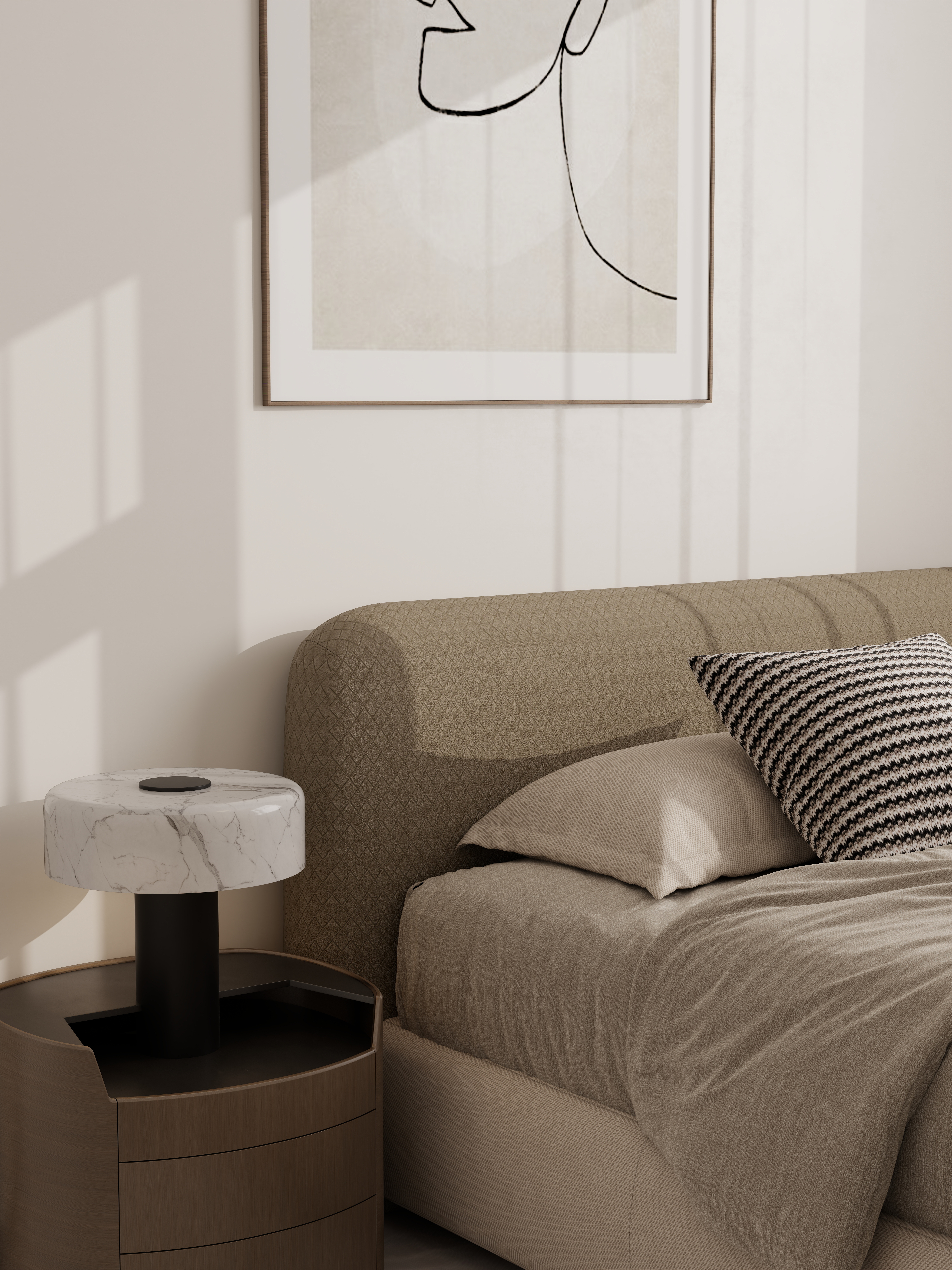 李佳洋-时代香树里106平现代简约3室一层次卧装修效果图第1张