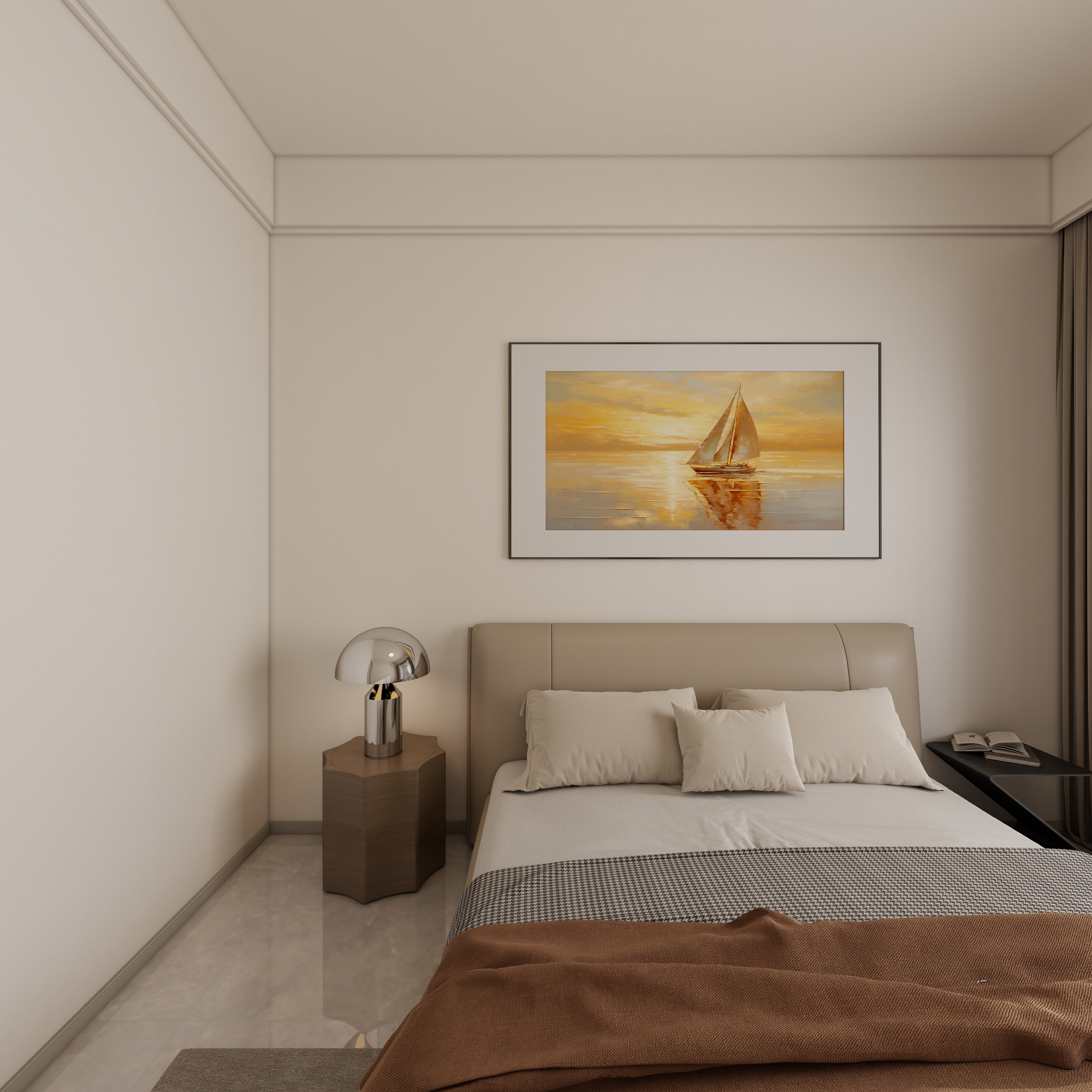 李佳洋-时代香树里106平现代简约3室一层客卧装修效果图第4张