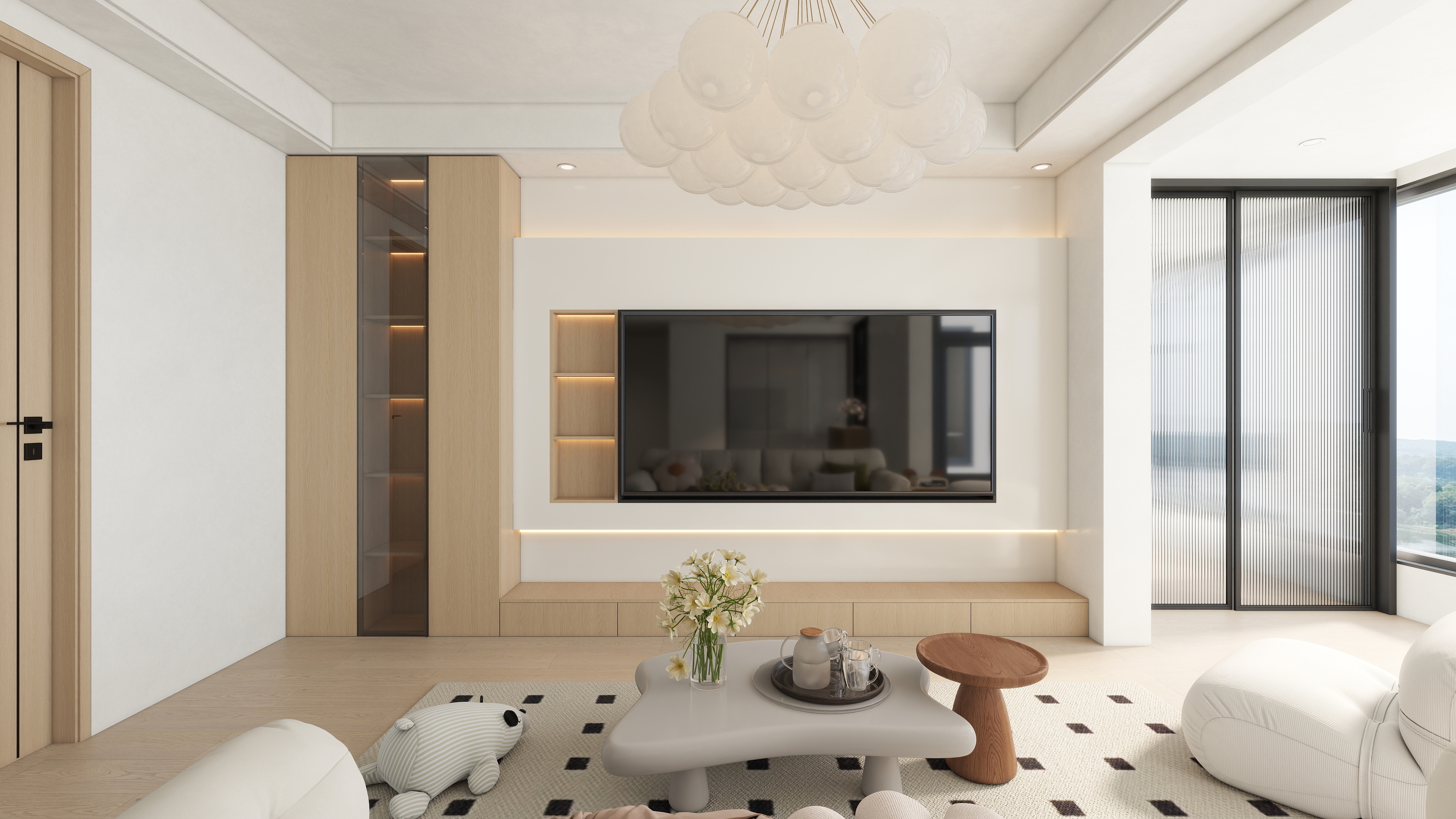 艺雅丽-123平现代简约 装修效果图