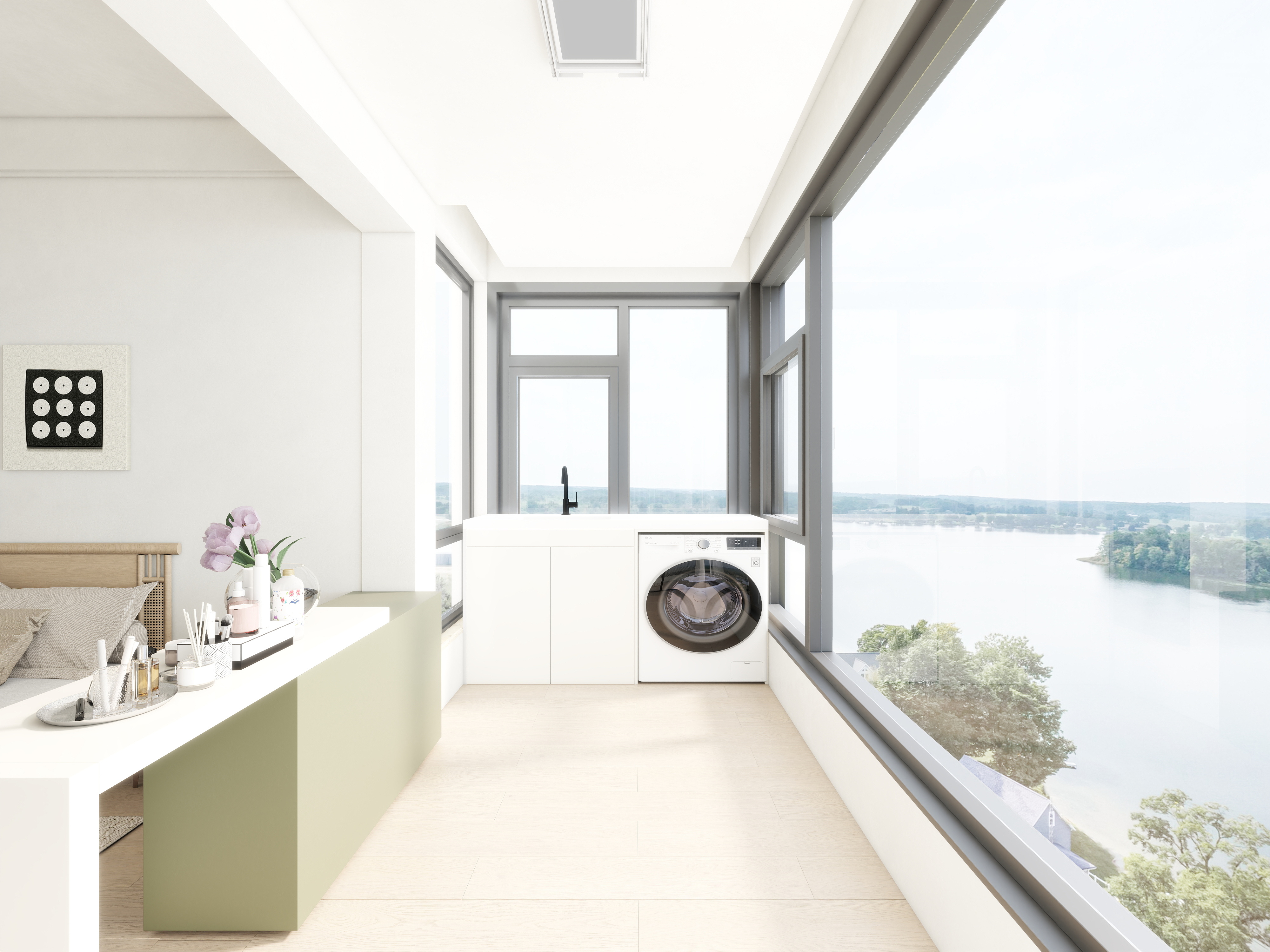 艺雅丽-123平现代简约 装修效果图