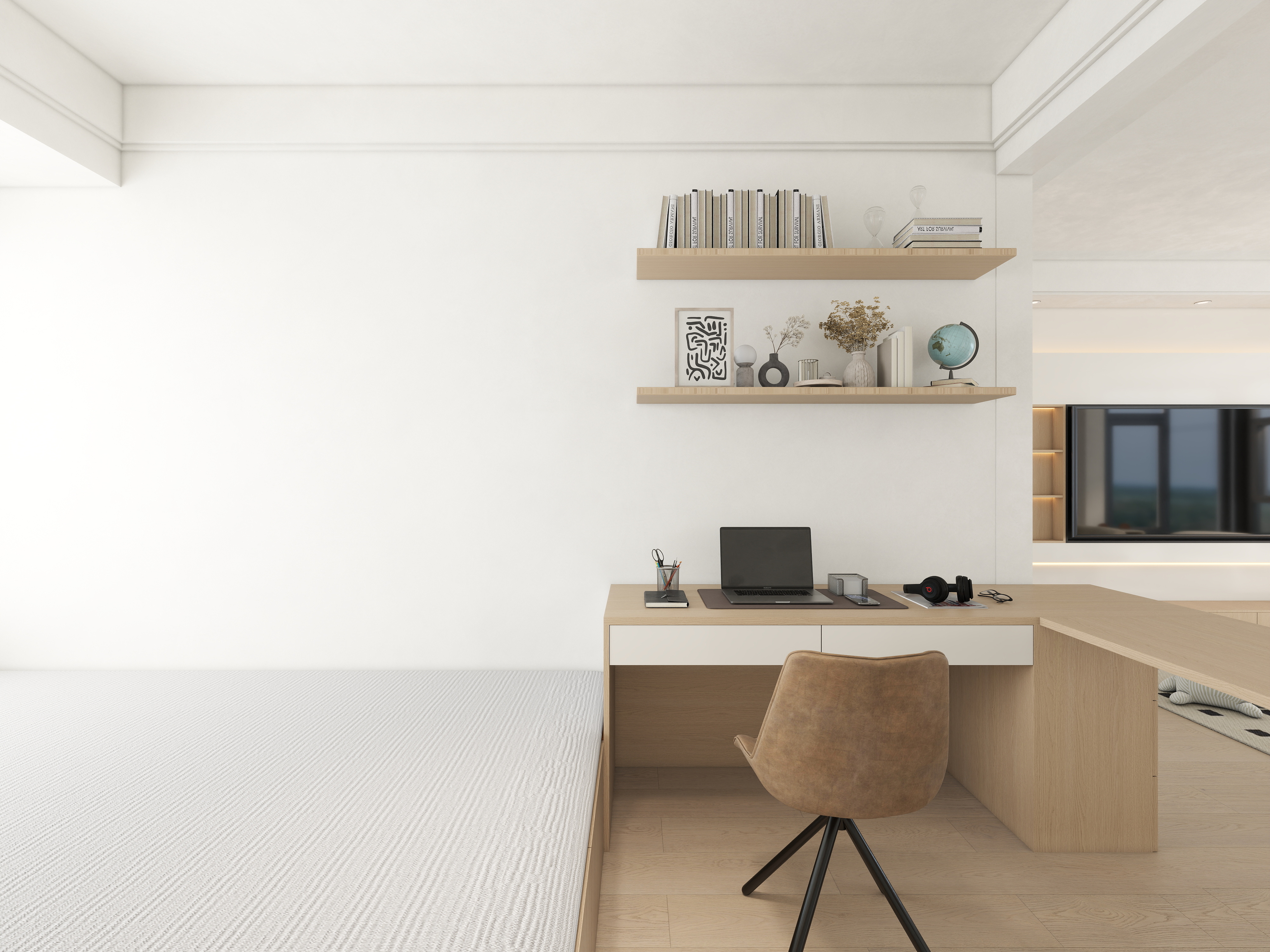 艺雅丽-123平现代简约 一层书房装修效果图第2张