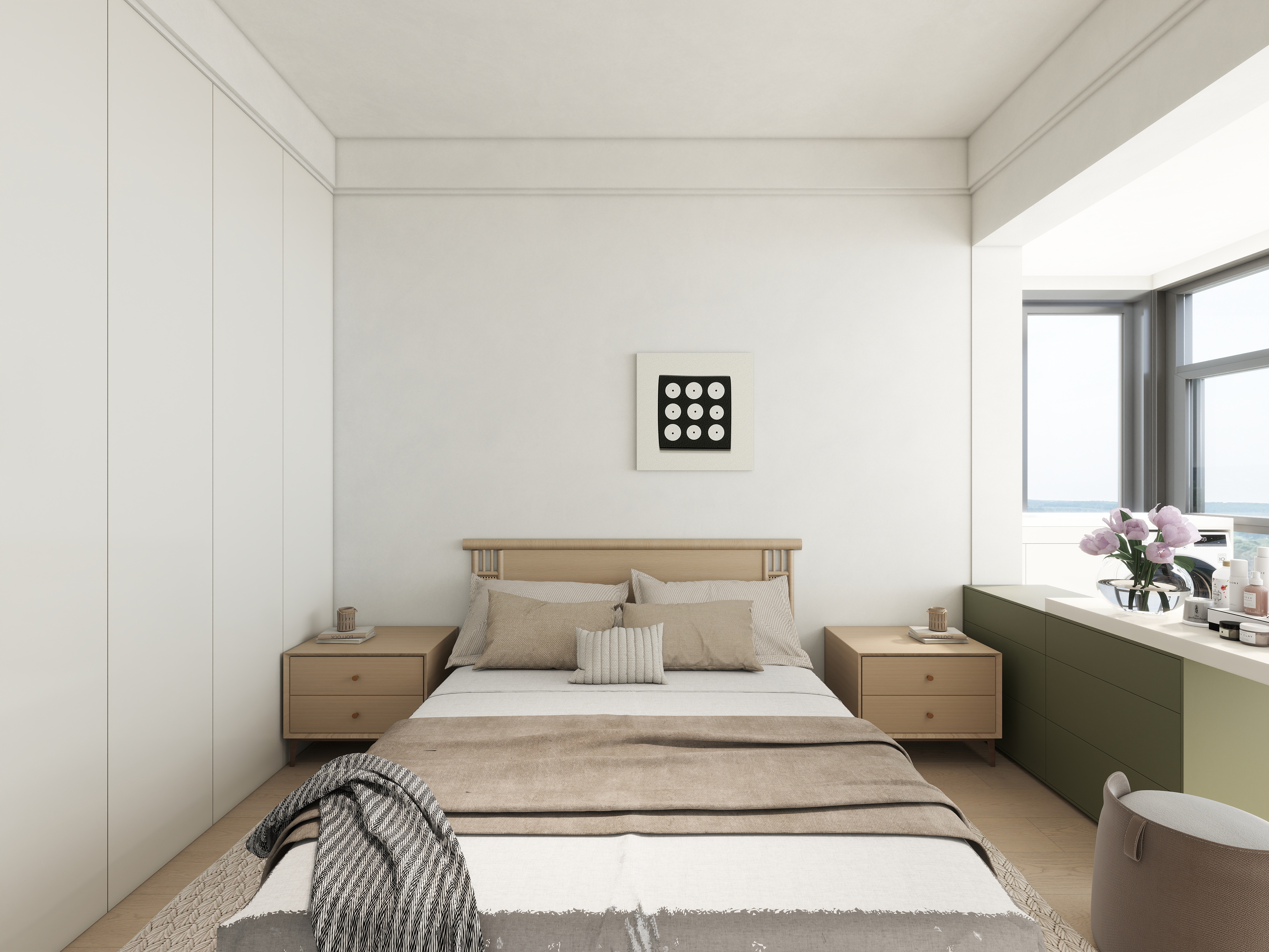 艺雅丽-123平现代简约 一层主卧装修效果图第2张