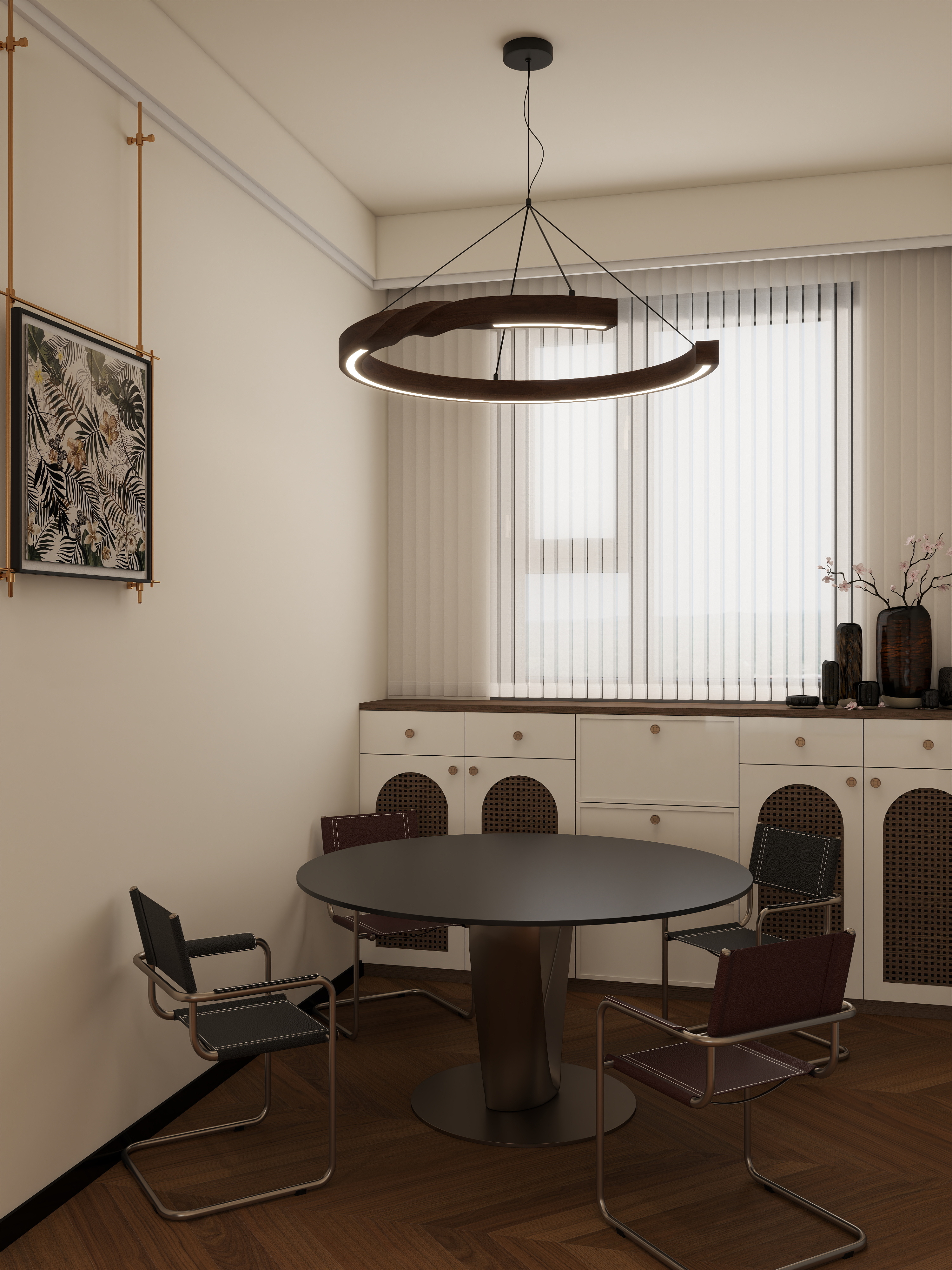 设计师LWZ-奶油中古风-装修设计方案