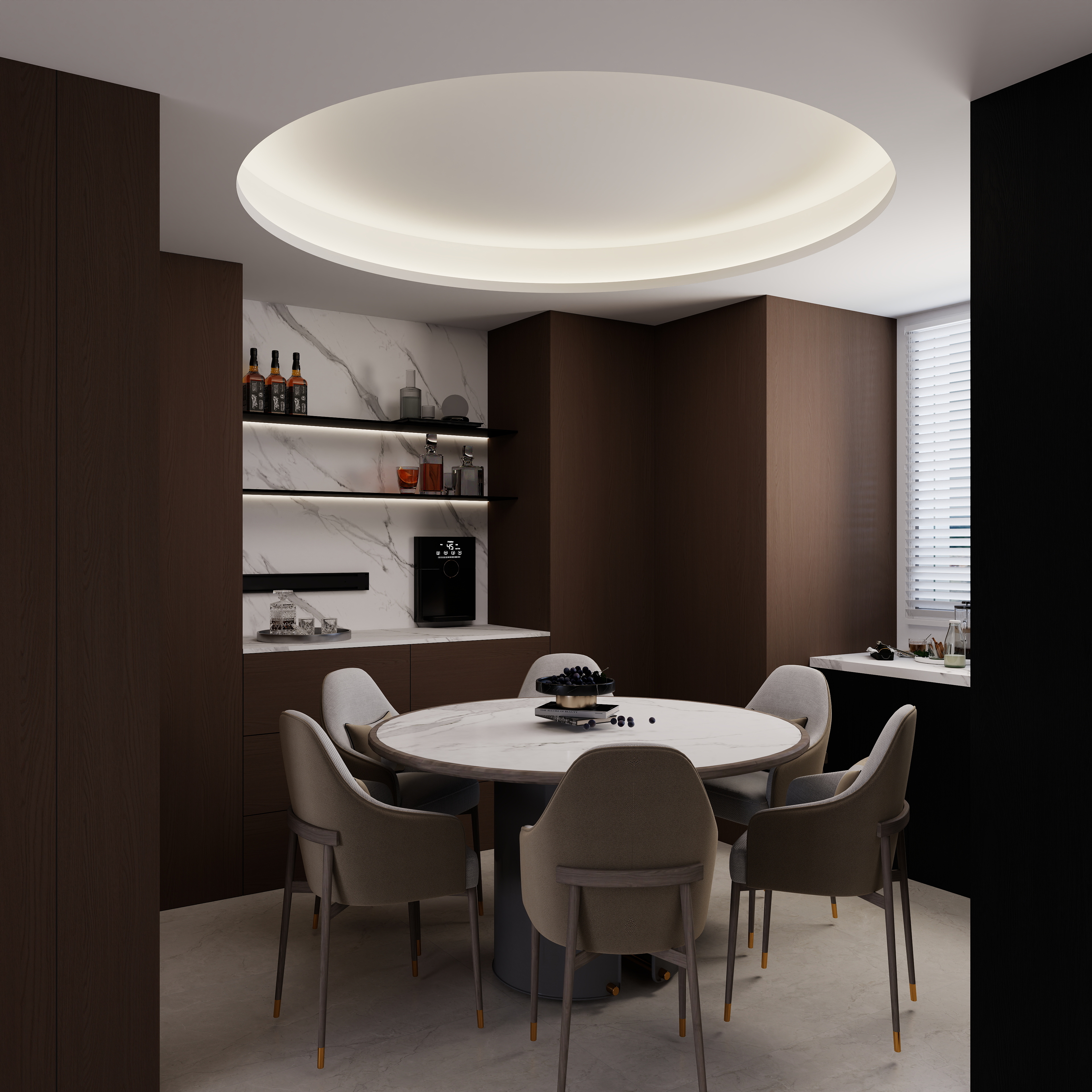 登封海邦qxej-汉佑府四室-装修设计方案