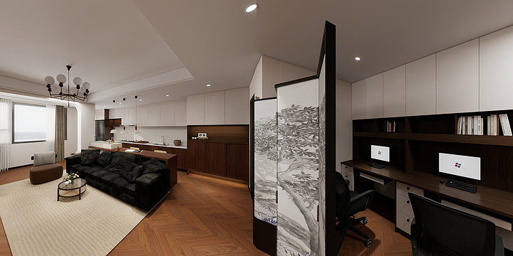 Mr言-中古风两室-装修设计方案