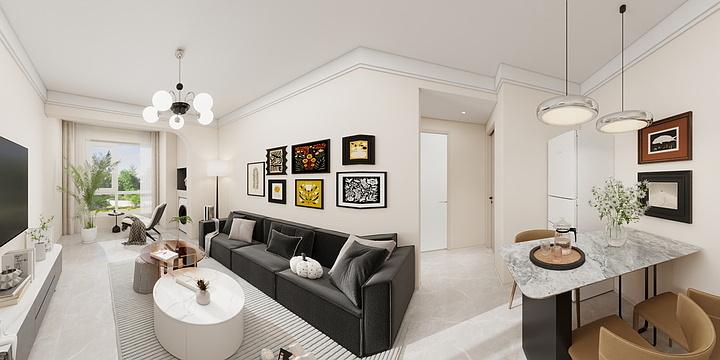 陈设计在青岛-蓝山湾-装修设计方案