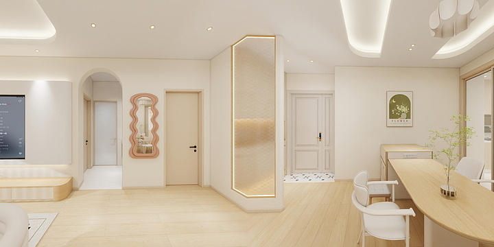 H丨Design-颐和瑞苑126原木奶油风-装修设计方案