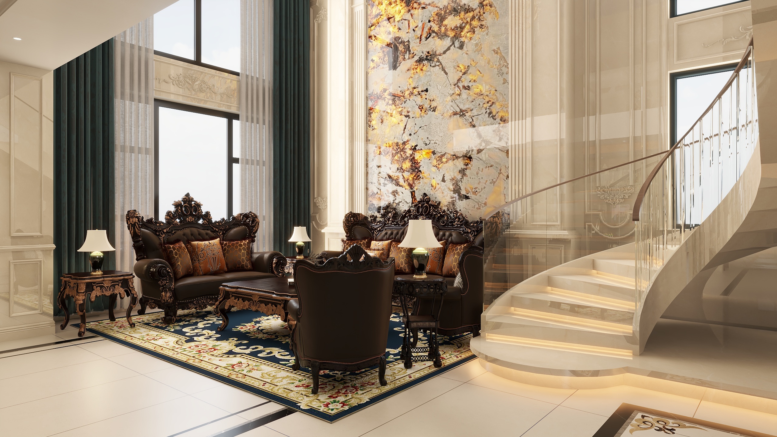 设计师子衿-浦南别墅-欧式风格-装修设计方案