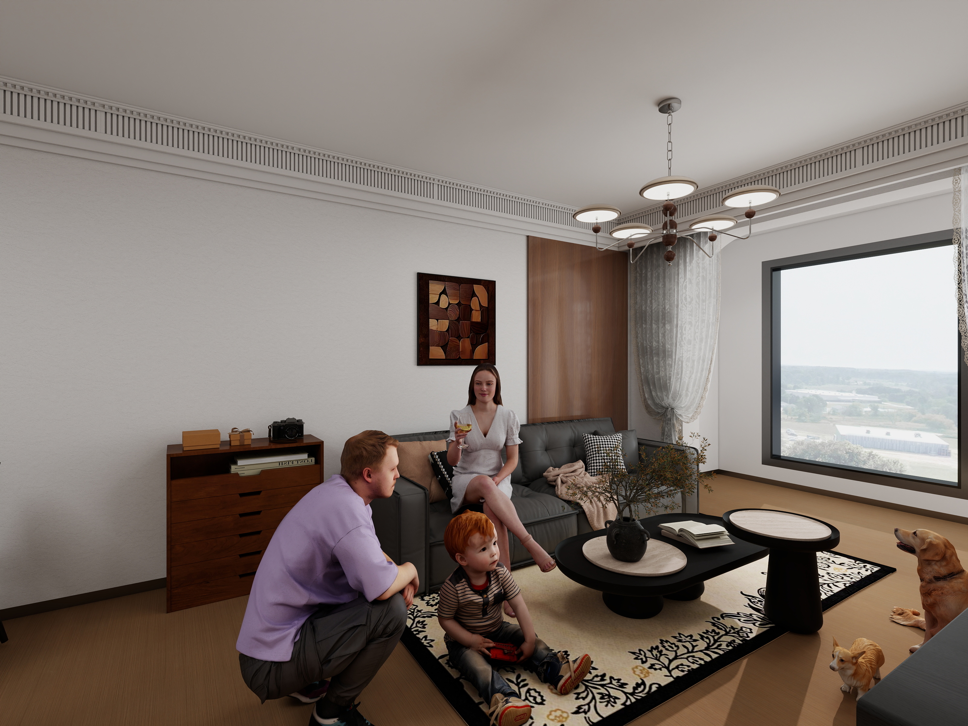 陈设计...-文庭雅苑——中古风-装修设计方案