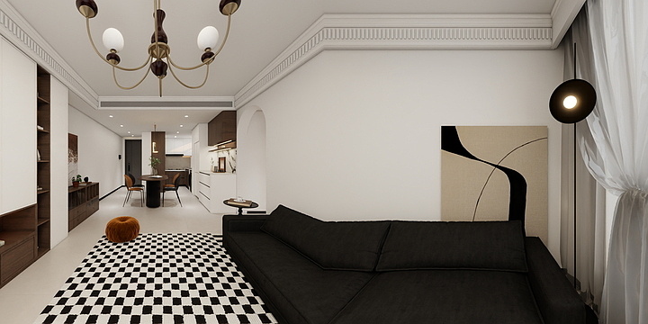 宜其饰家-设计师景洋-汇置上岛二期-模型-装修设计方案