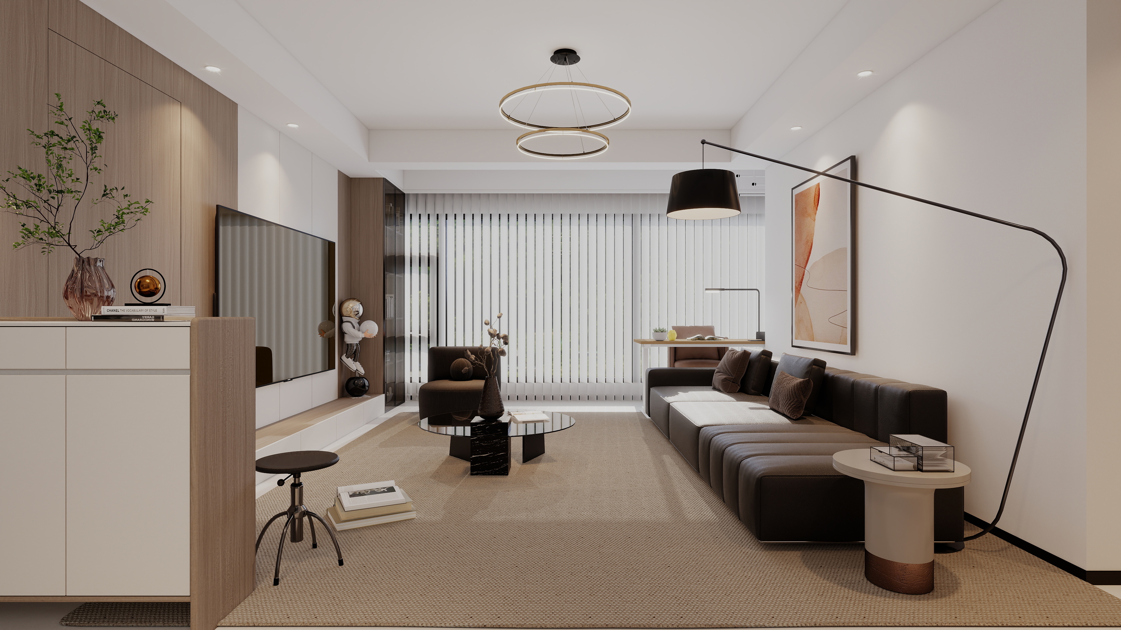 丁光辉-国宾府现代简约115㎡4室|九江-装修设计方案