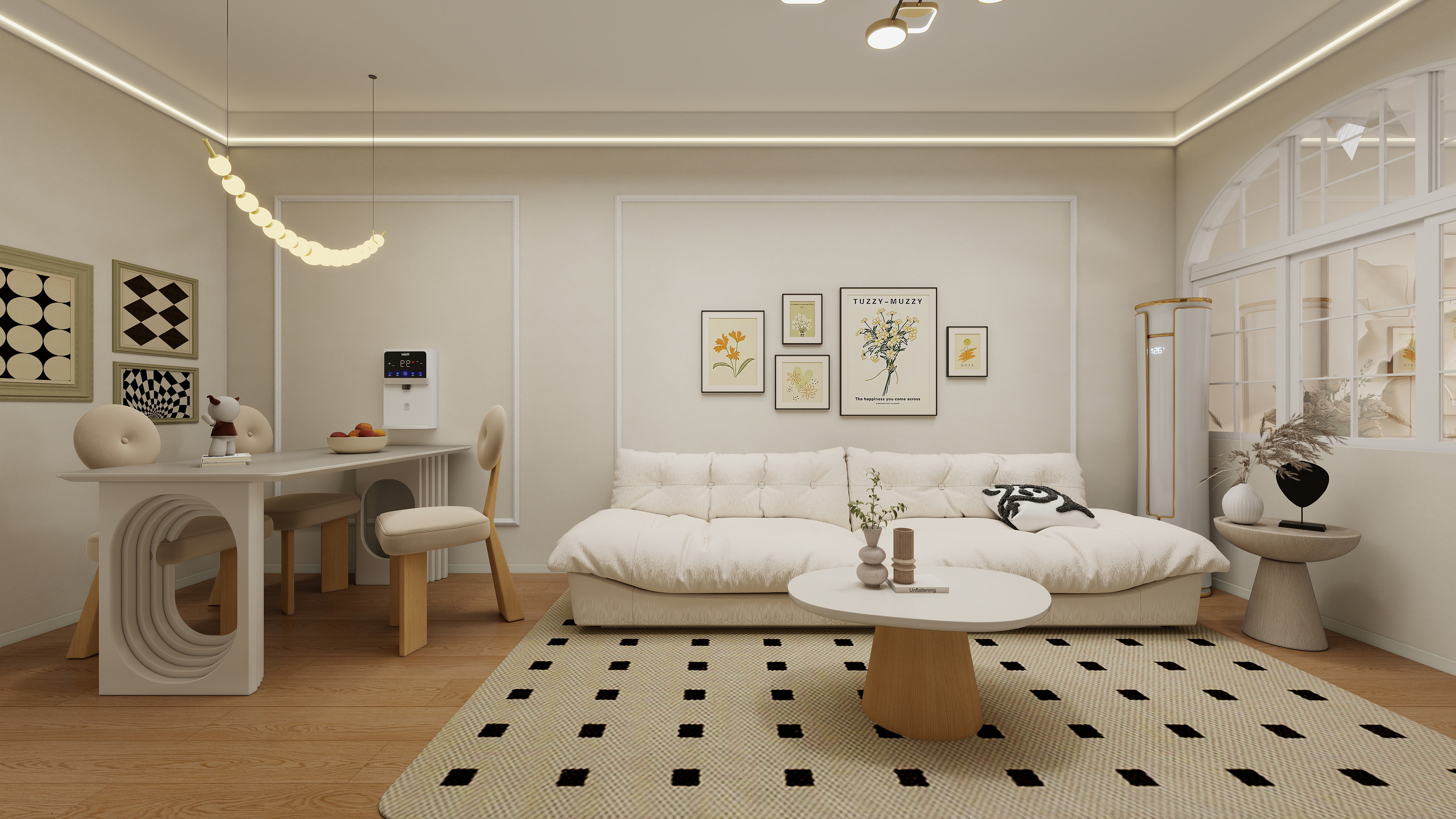 深呼吸丿-66㎡2室装修效果图