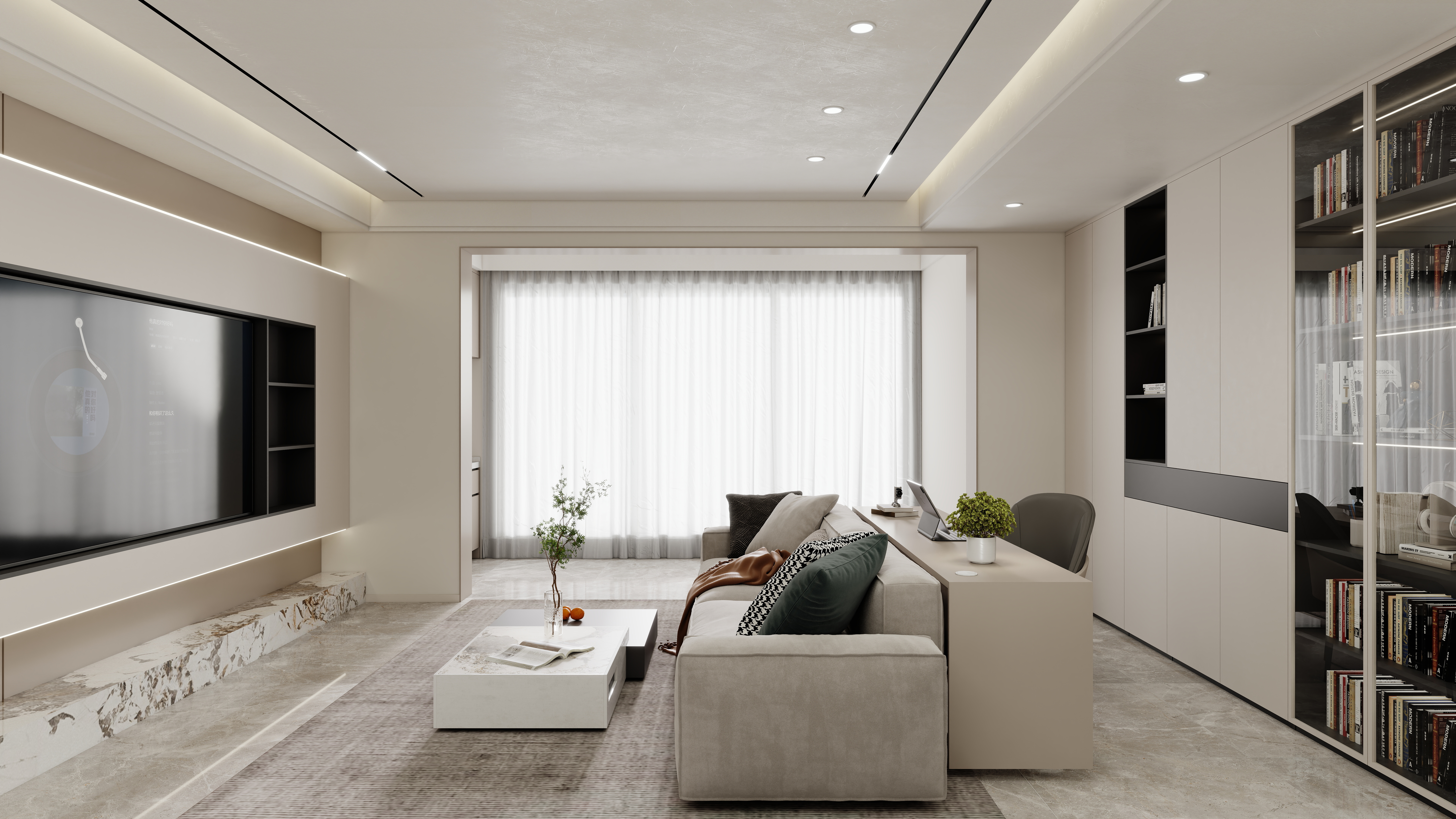 壹诺设计工作室-现代简约装修效果图