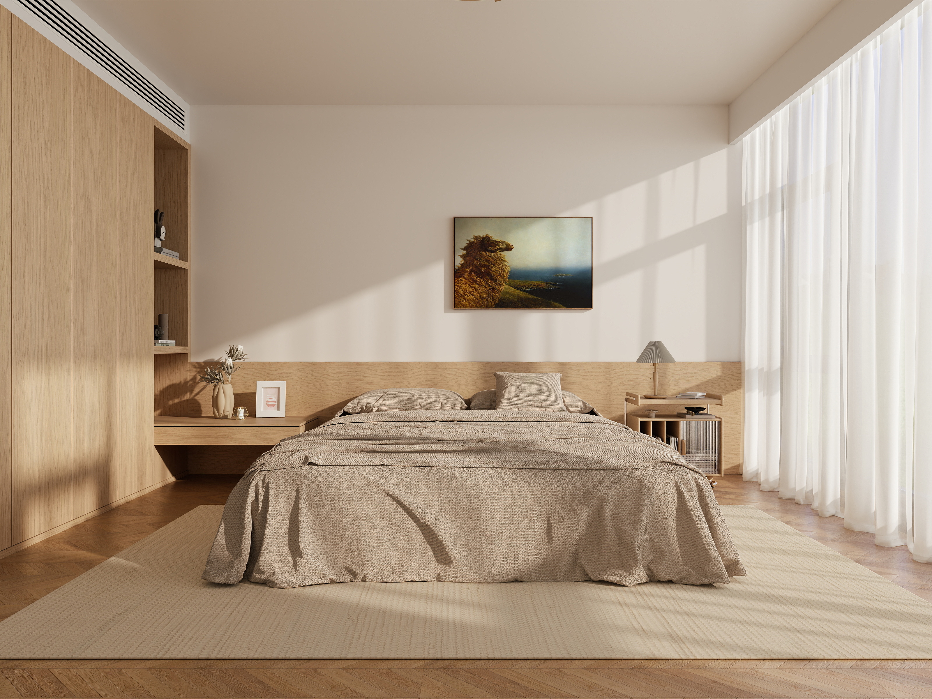 草原一霸--懒洋洋-原木风设计装修效果图