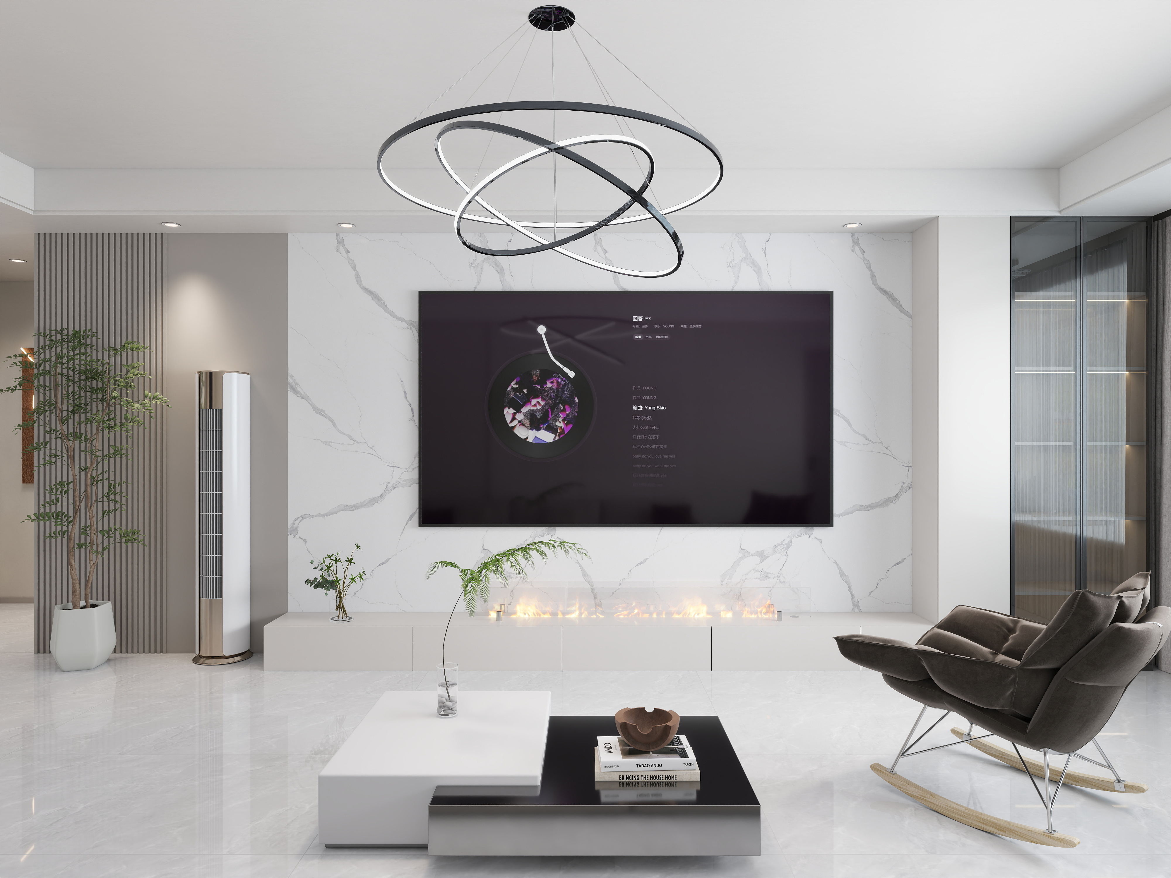 艺雅丽-105平现代简约 装修效果图