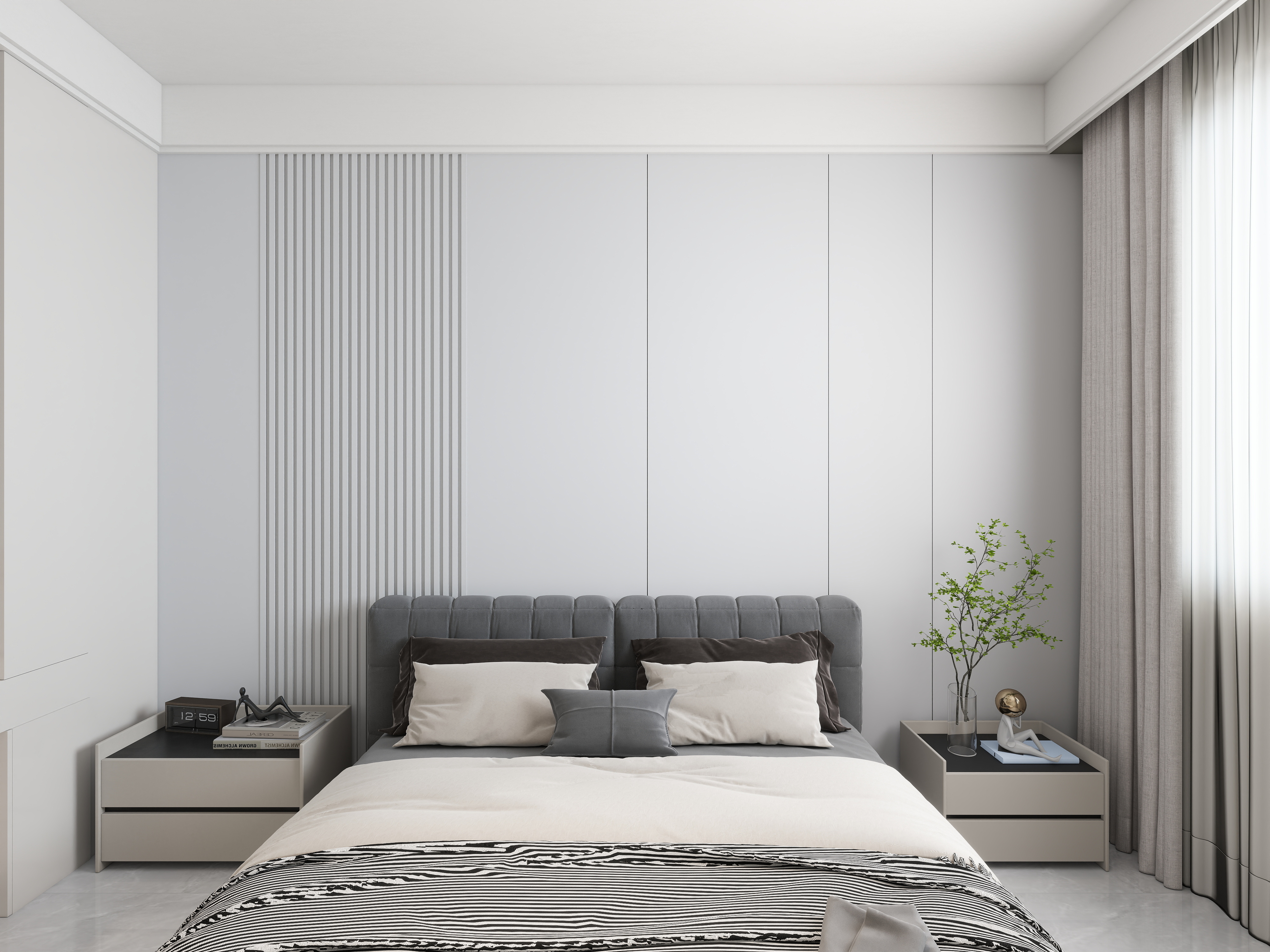 艺雅丽-105平现代简约 装修效果图