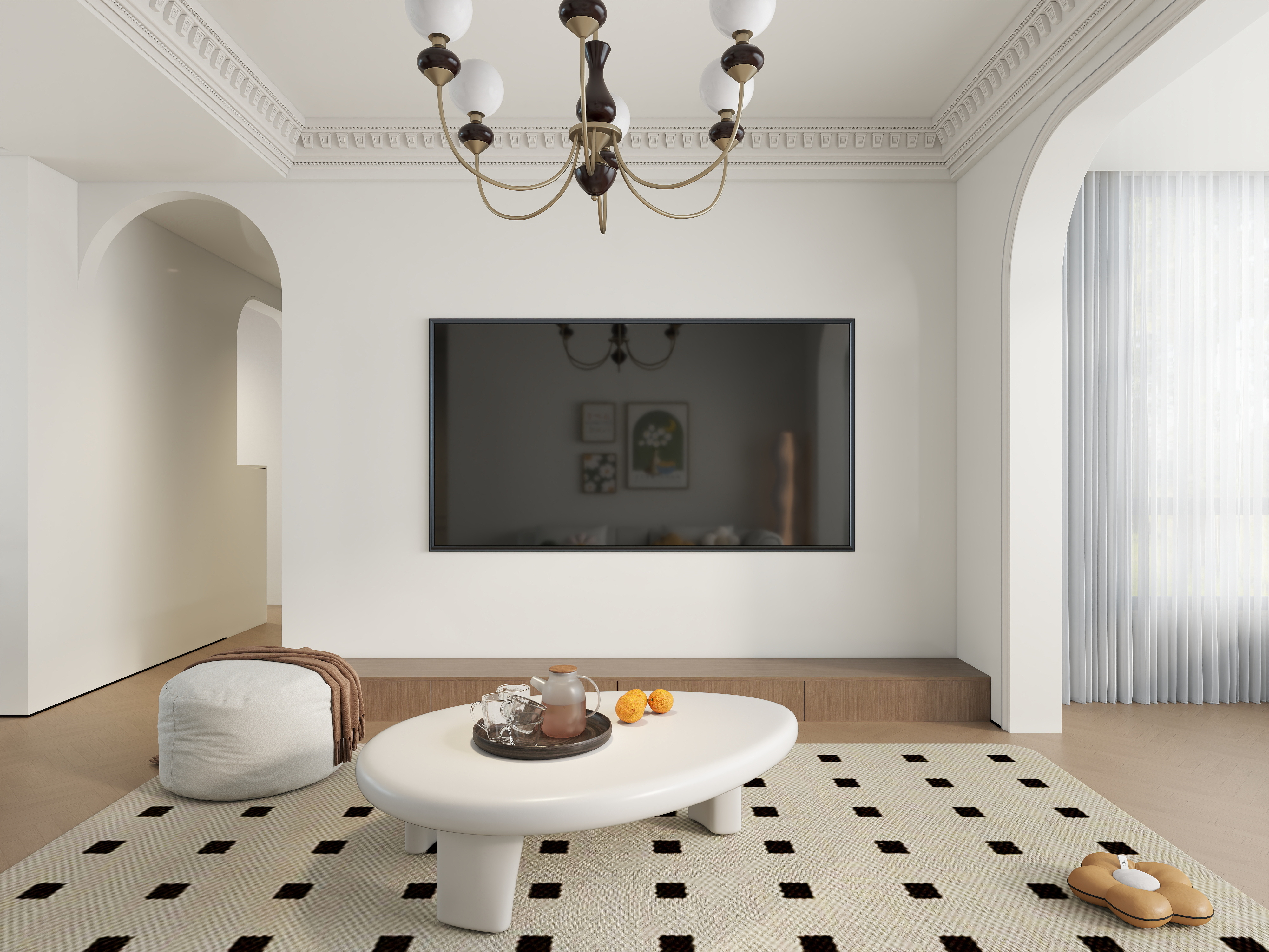 艺雅丽-109平原木奶油风 装修效果图