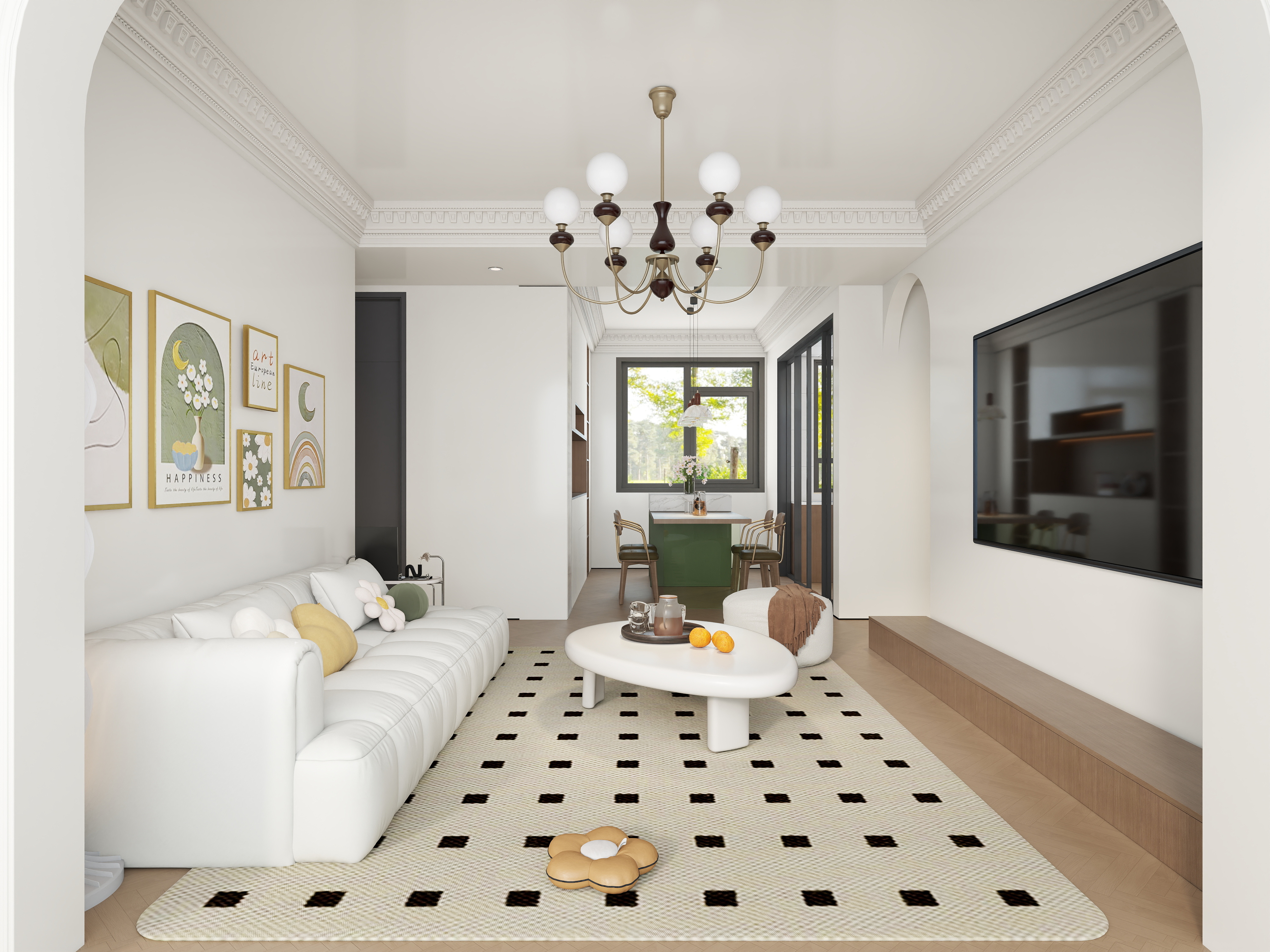 艺雅丽-109平原木奶油风 装修效果图