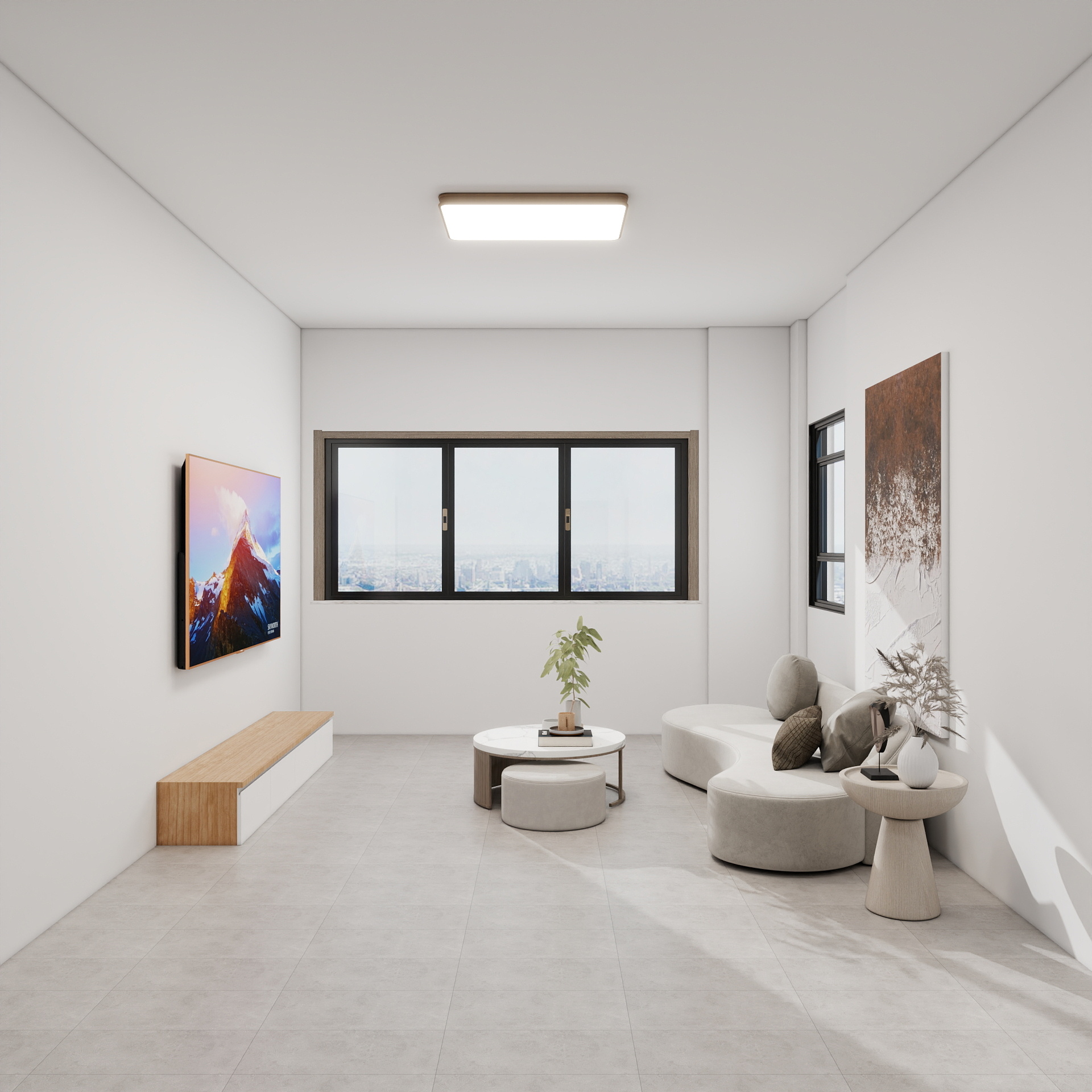 吴爽-71m²现代简约风格装修效果图