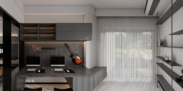 SANHEYUAN设计工作室-朵云C区1栋101效果图-装修设计方案