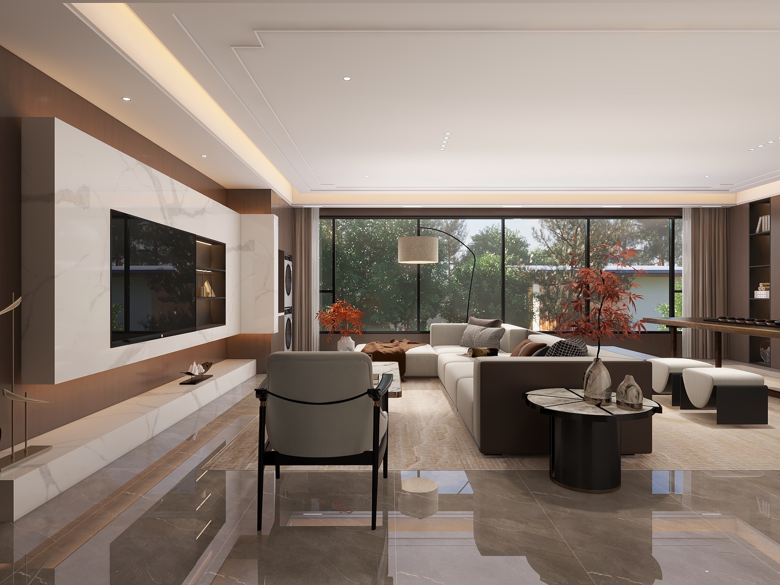 湛智华-现代中式169平2房 大平层 中海世家装修效果图