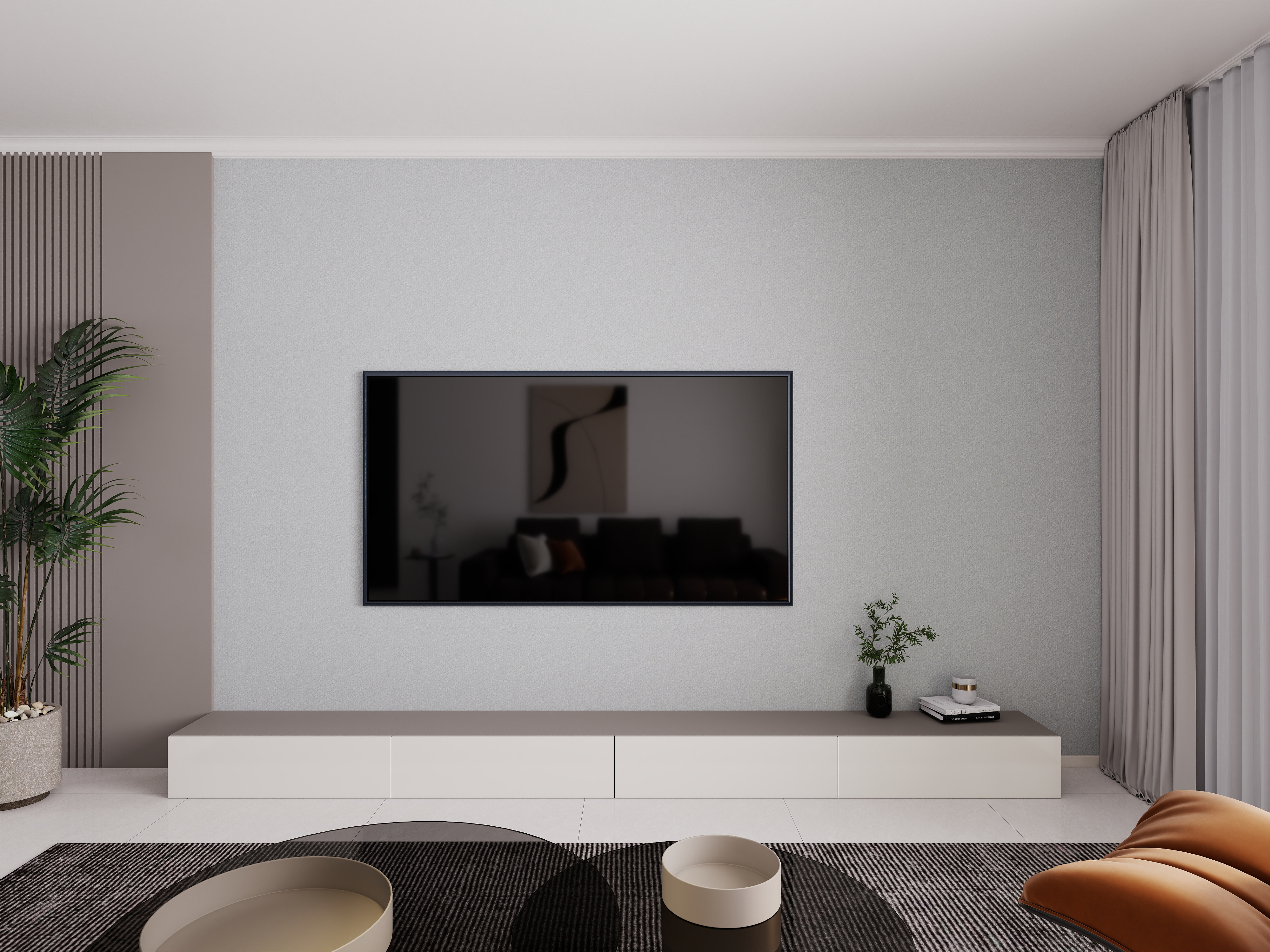 艺雅丽-125平现代简约 装修效果图