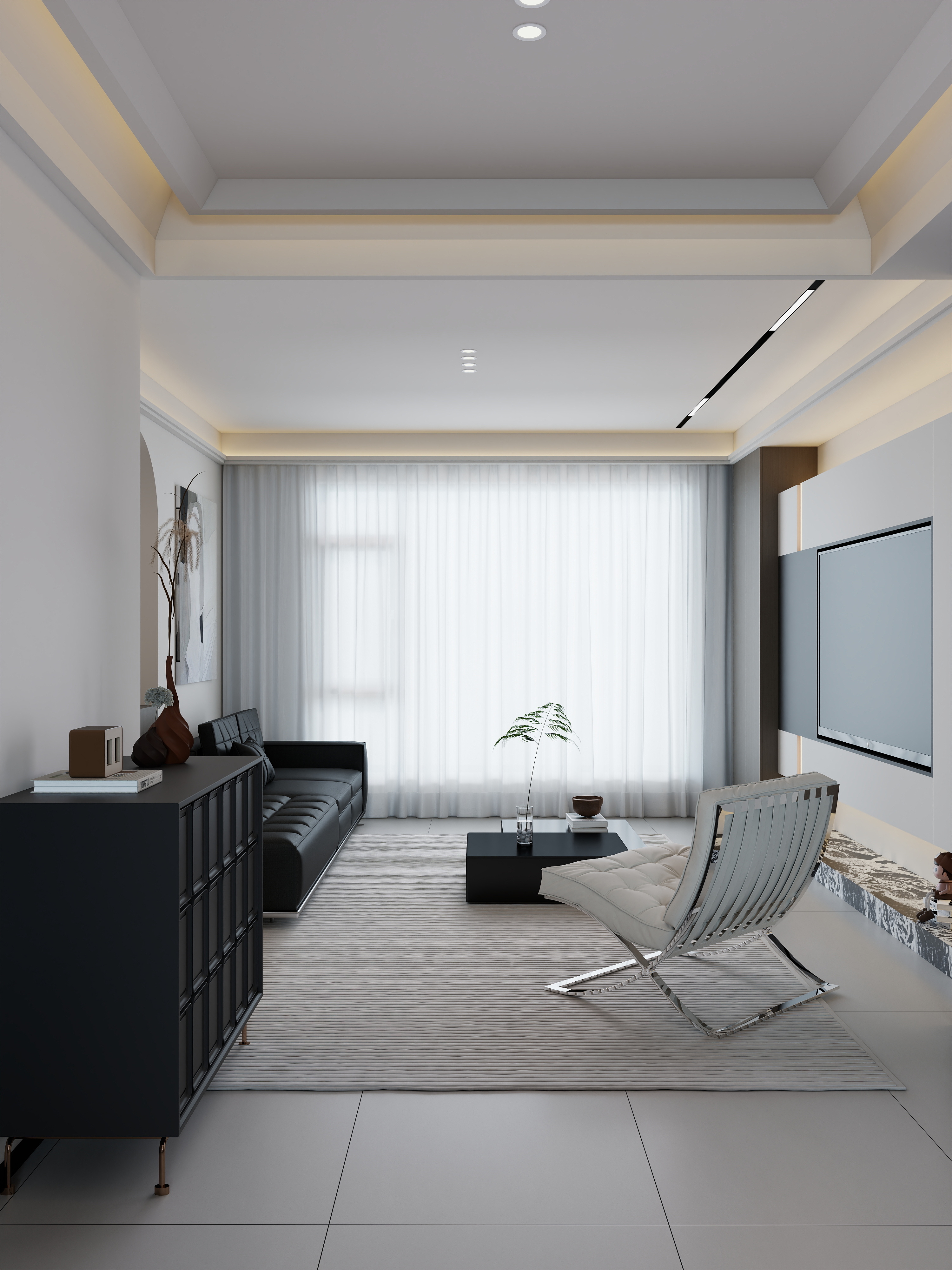 Qiao-设计师-105㎡1室-装修设计方案