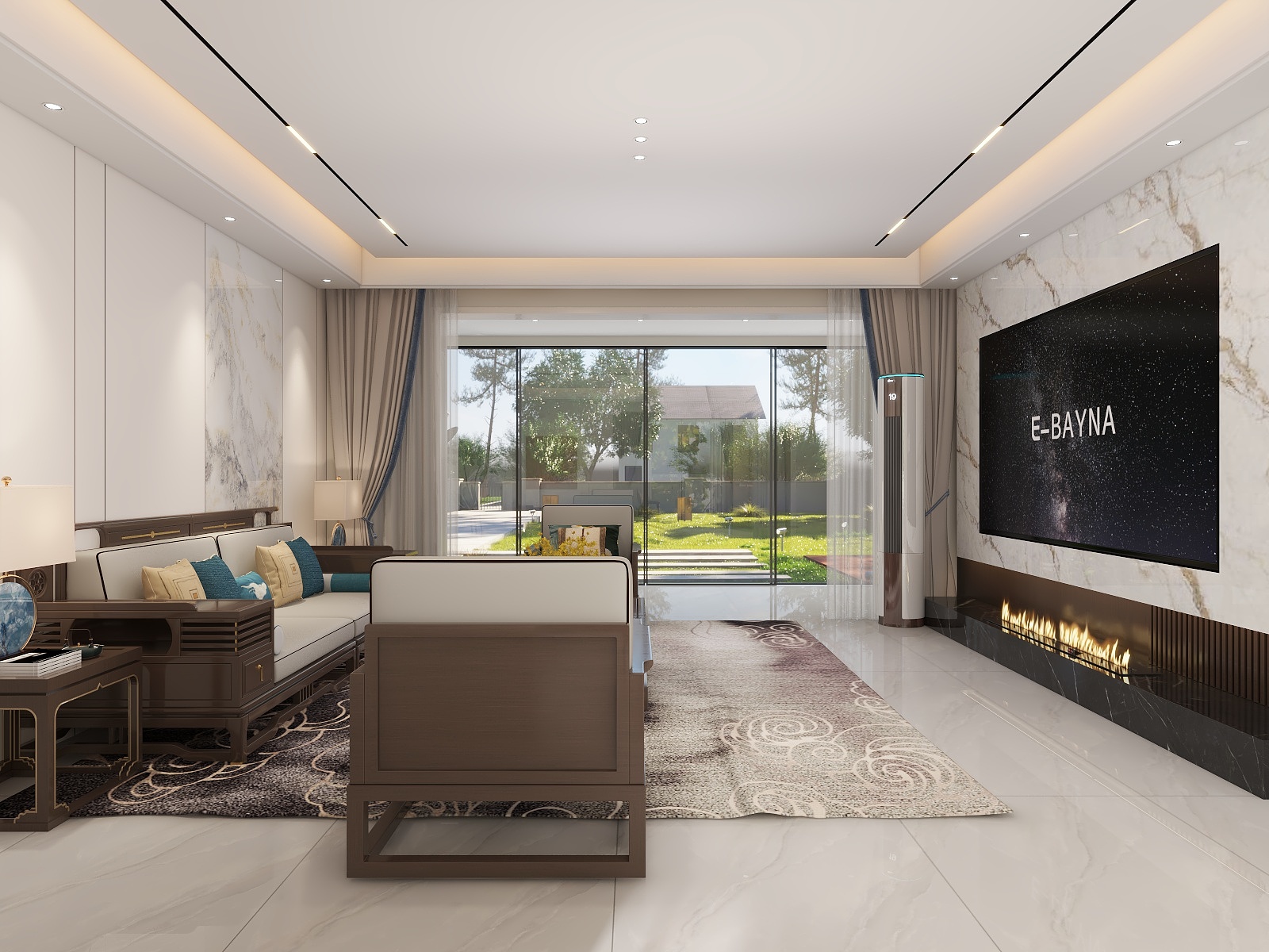 湛智华-新中式153平5房装修效果图