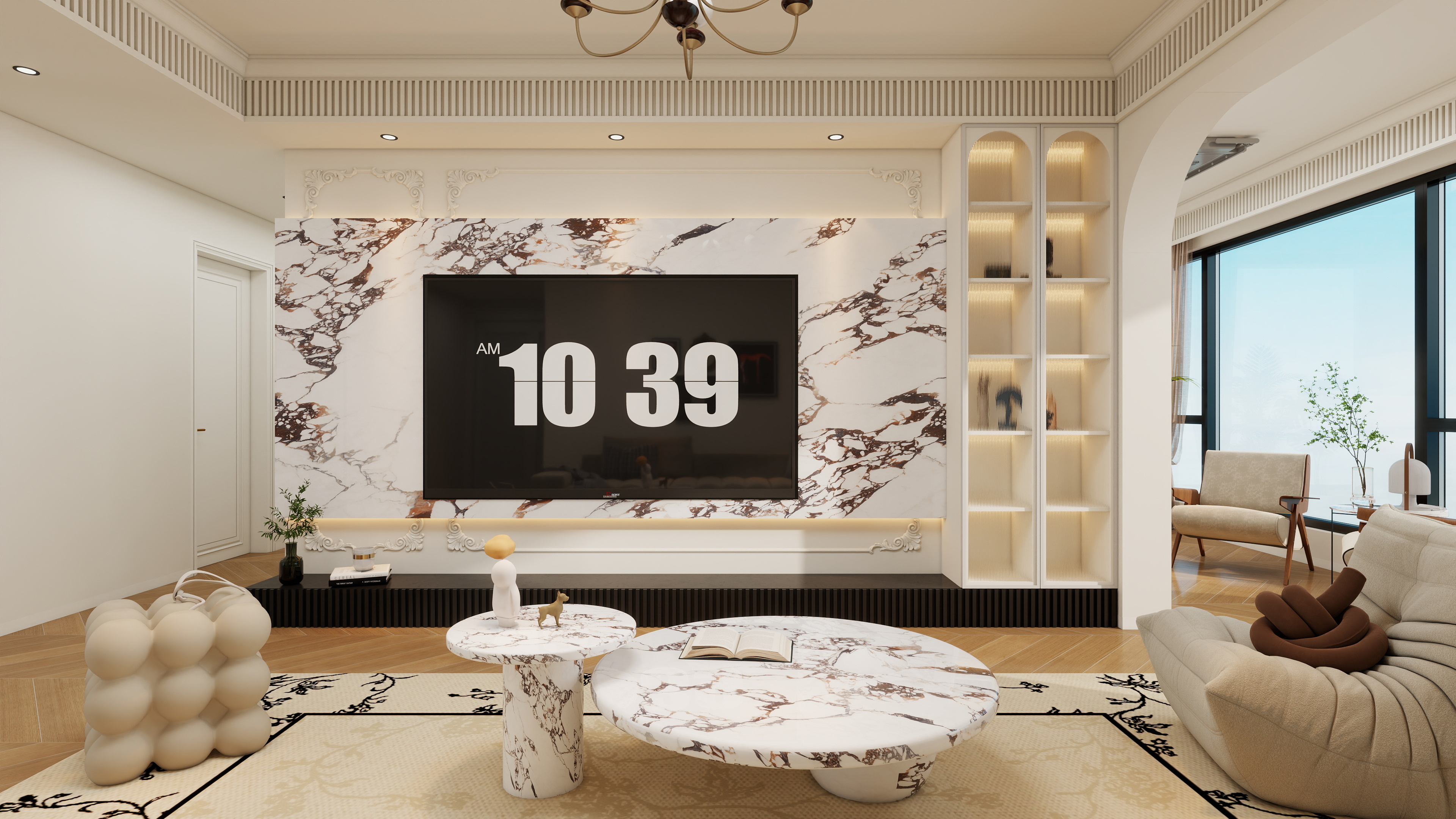 果乐设计-133方法式轻奢风格四居室-装修设计方案