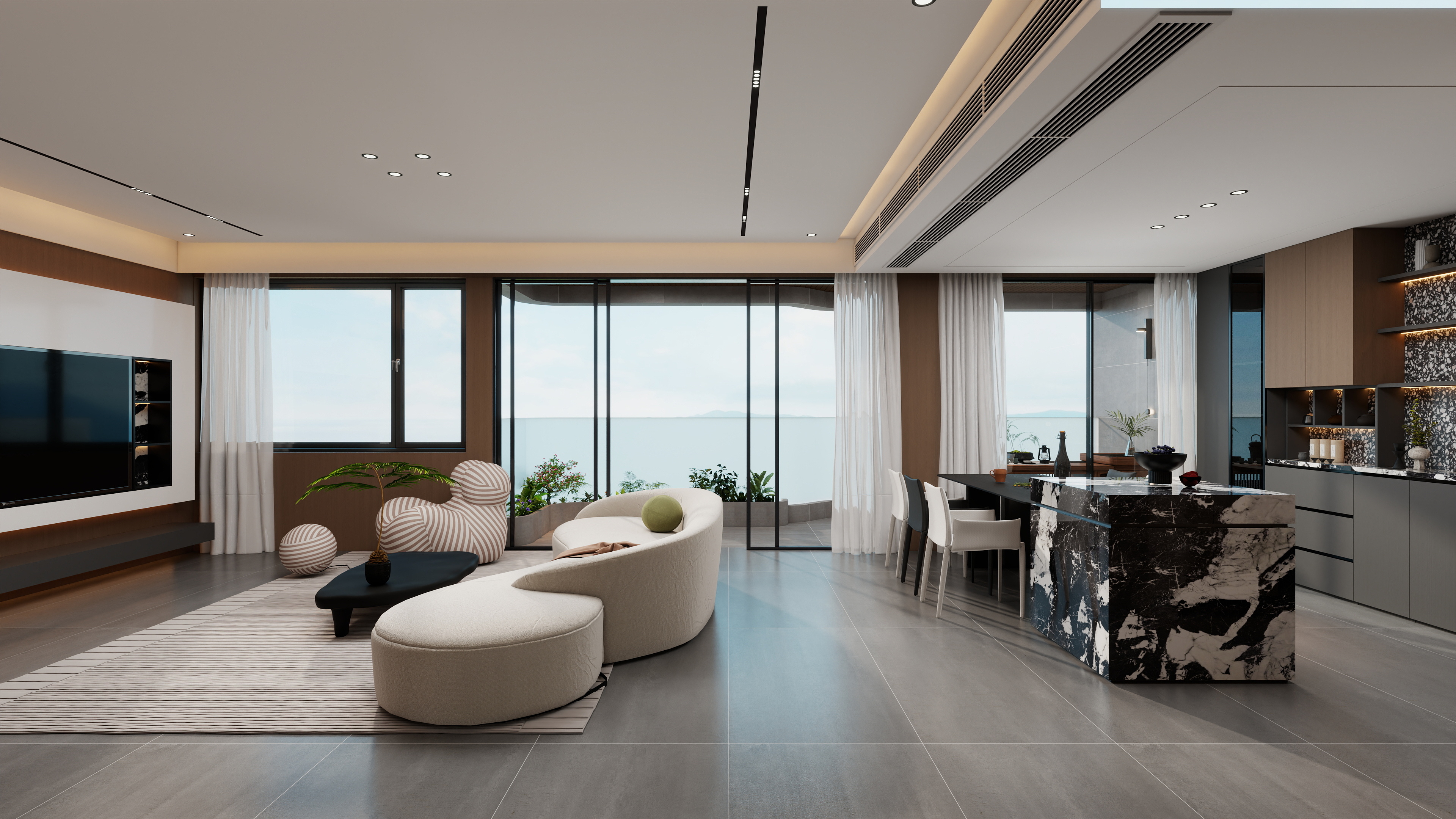 果乐设计-141方轻奢风格三居室-装修设计方案