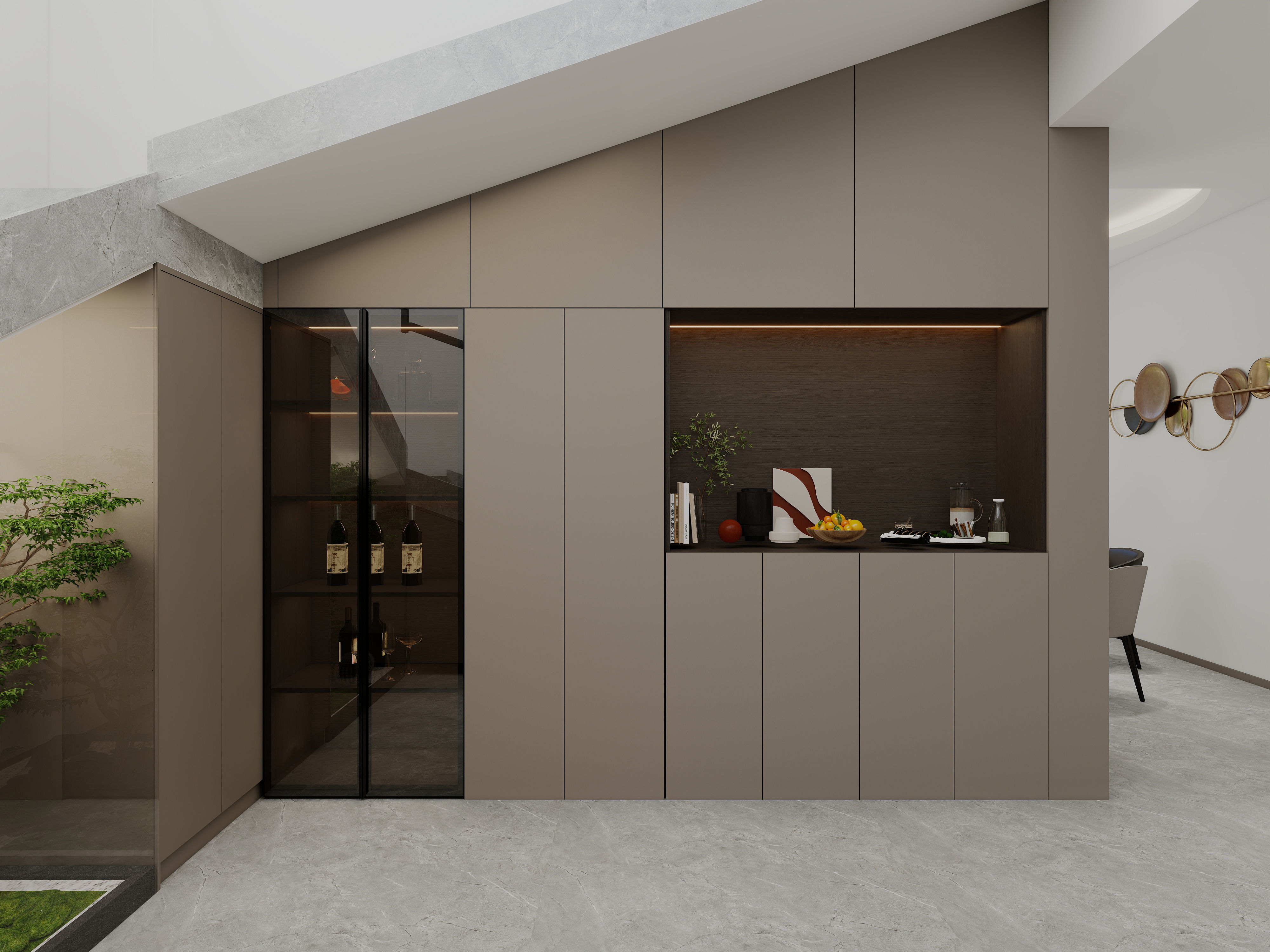 艺雅丽-168平意式简约 装修效果图