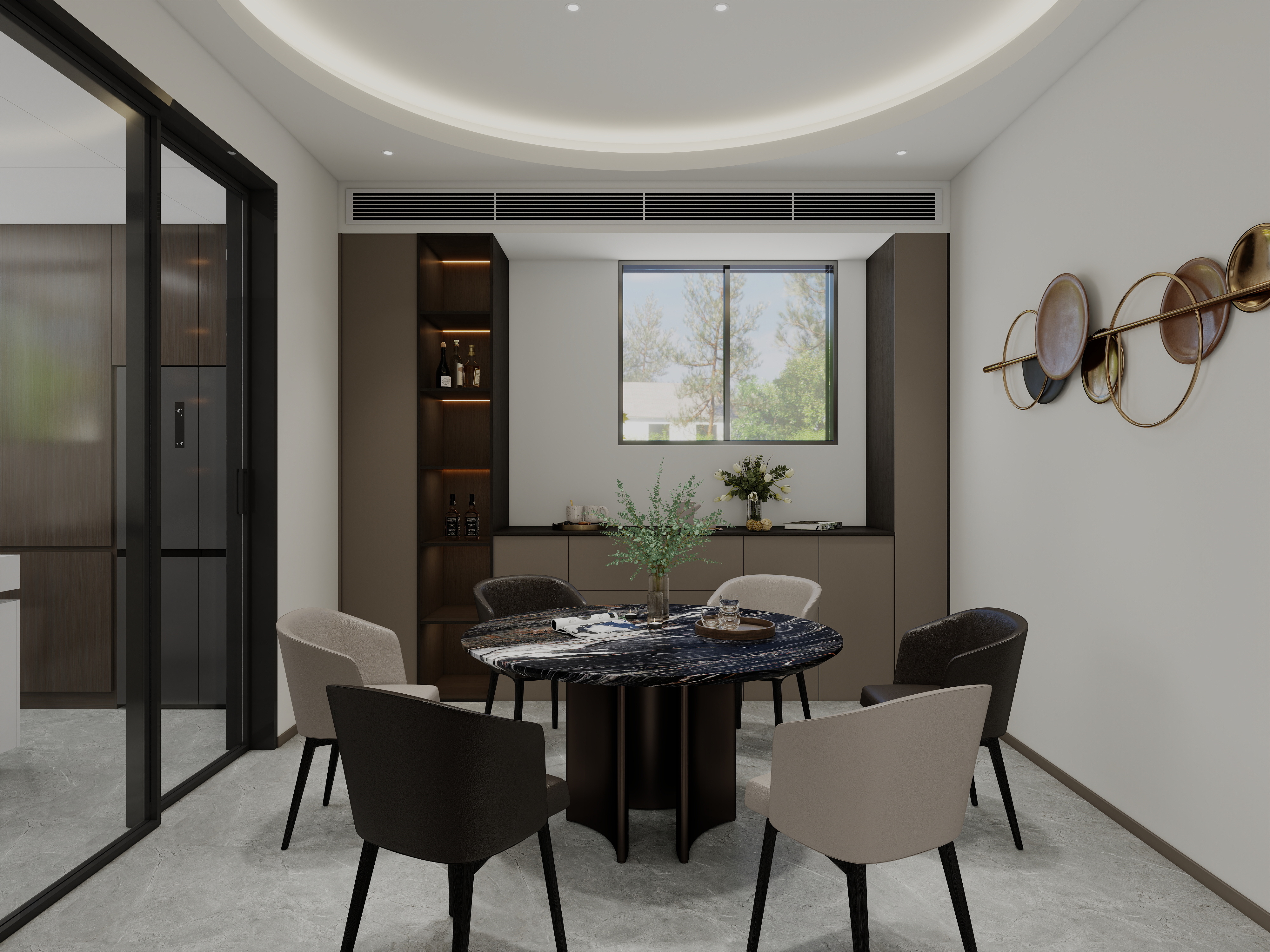 艺雅丽-168平意式简约 装修效果图