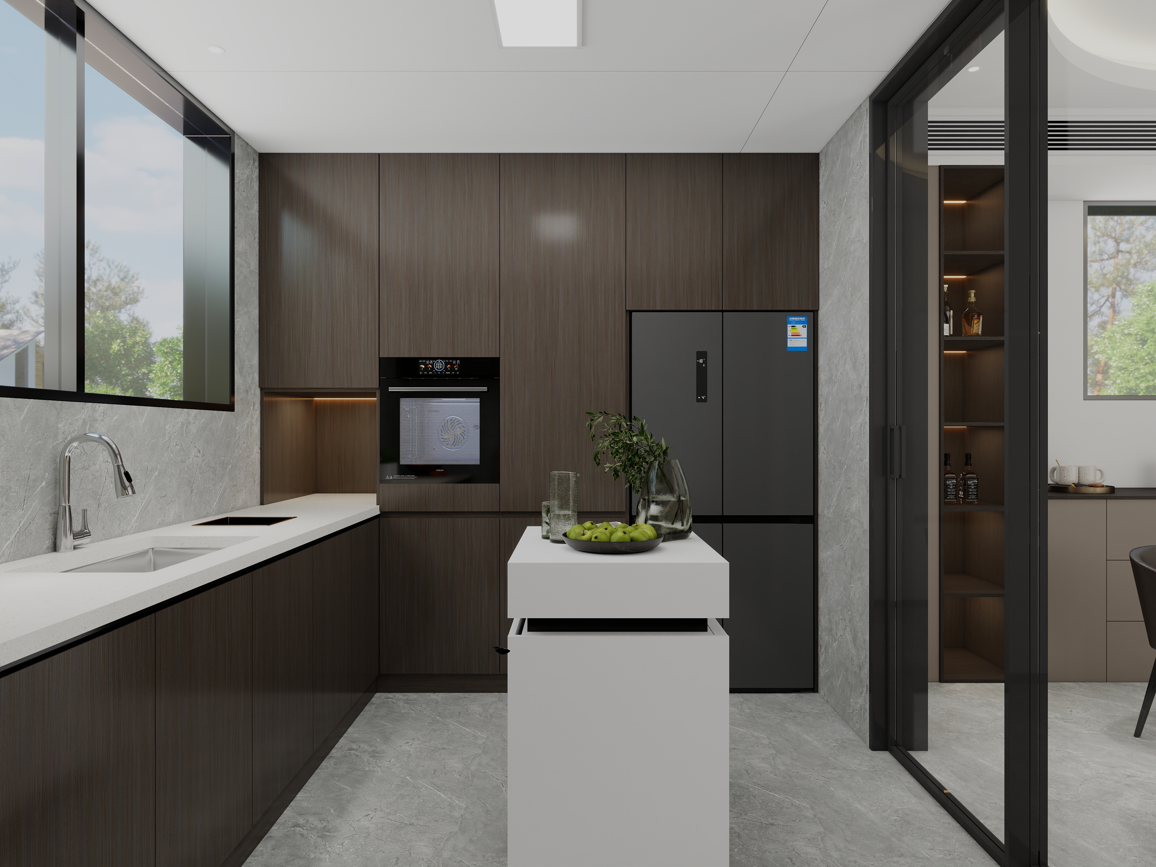 艺雅丽-168平意式简约 装修效果图