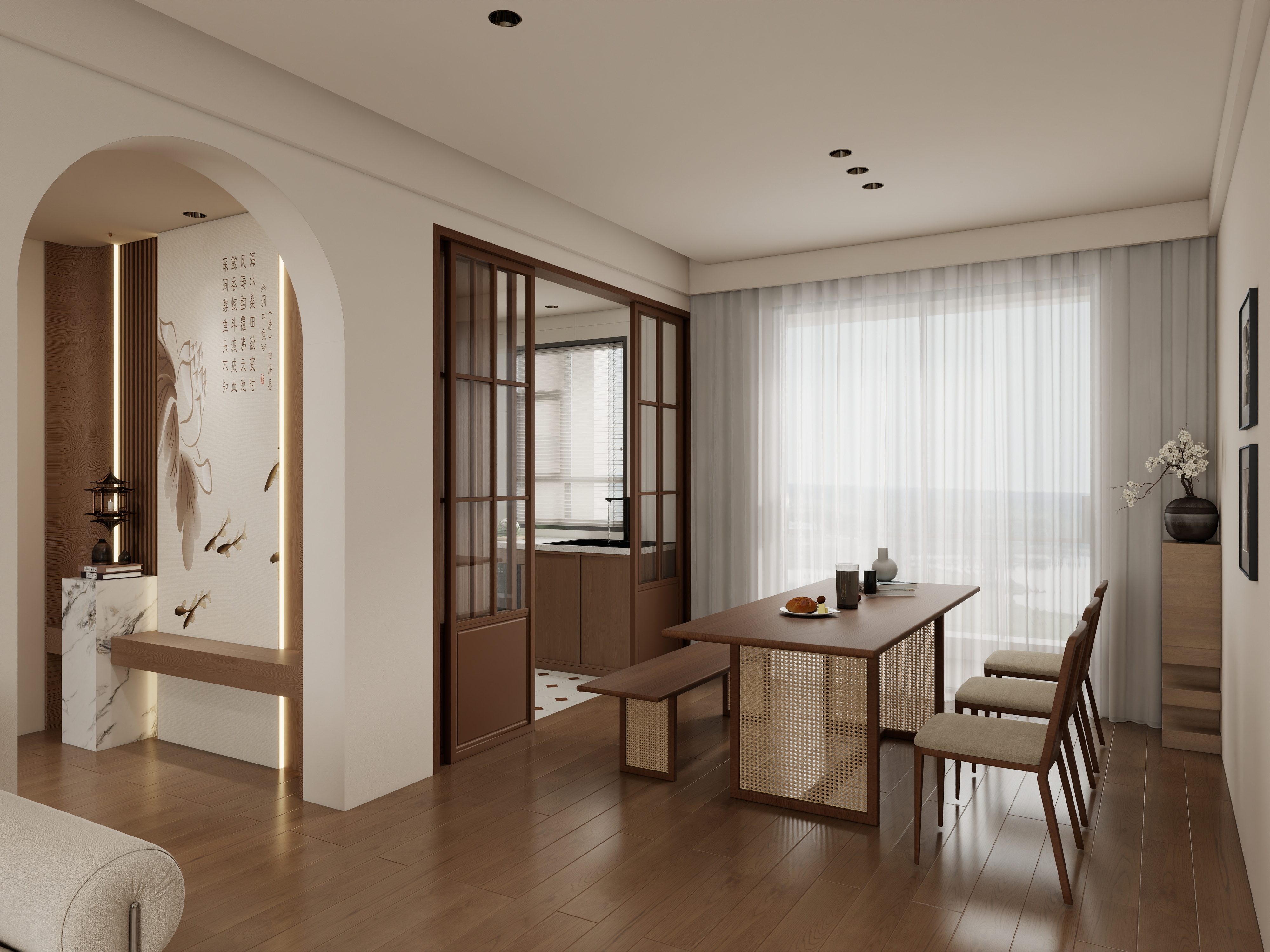 凌云設计-宋式中古-142㎡4室-装修设计方案