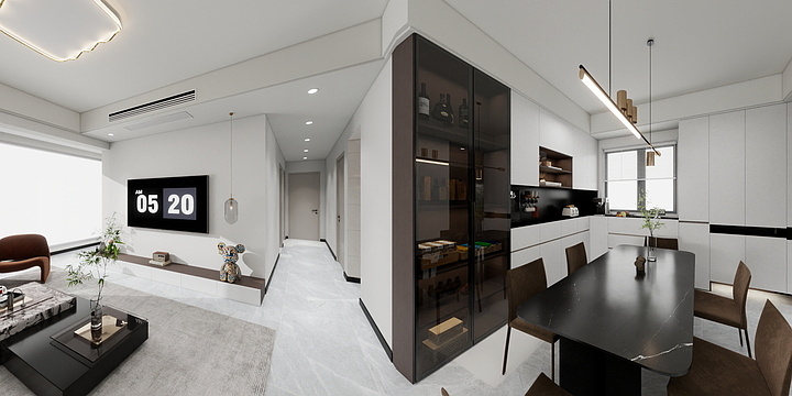 ChronoSpace-长屋计-河山郡7-1-702-装修设计方案