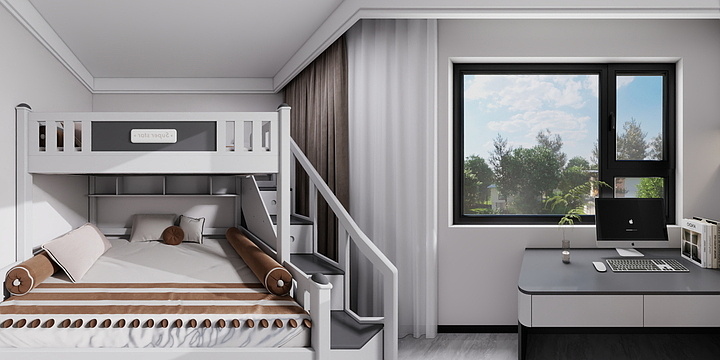 初晓-M-金地自在城126㎡-装修设计方案