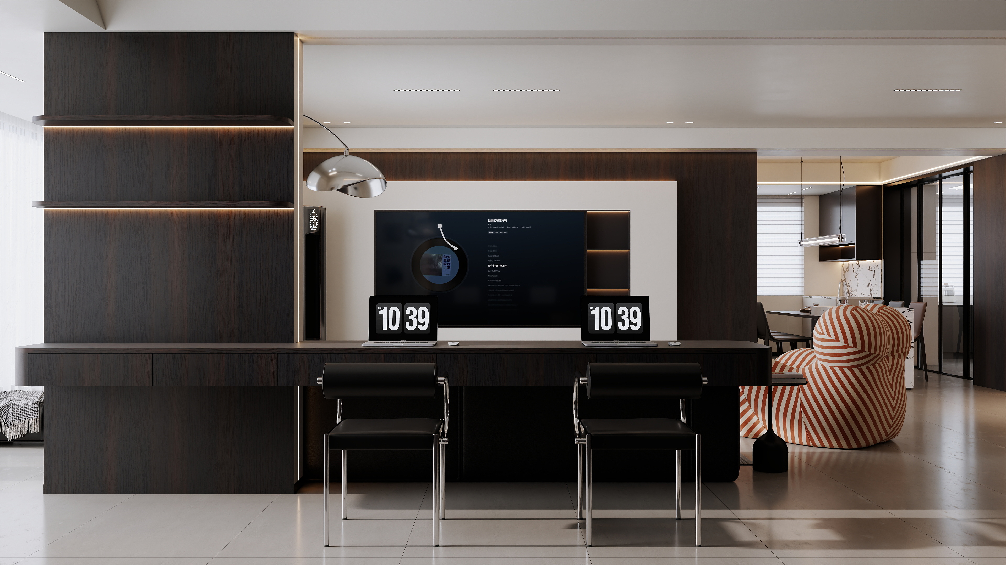 李青越-161平方意式轻奢三居室装修效果图