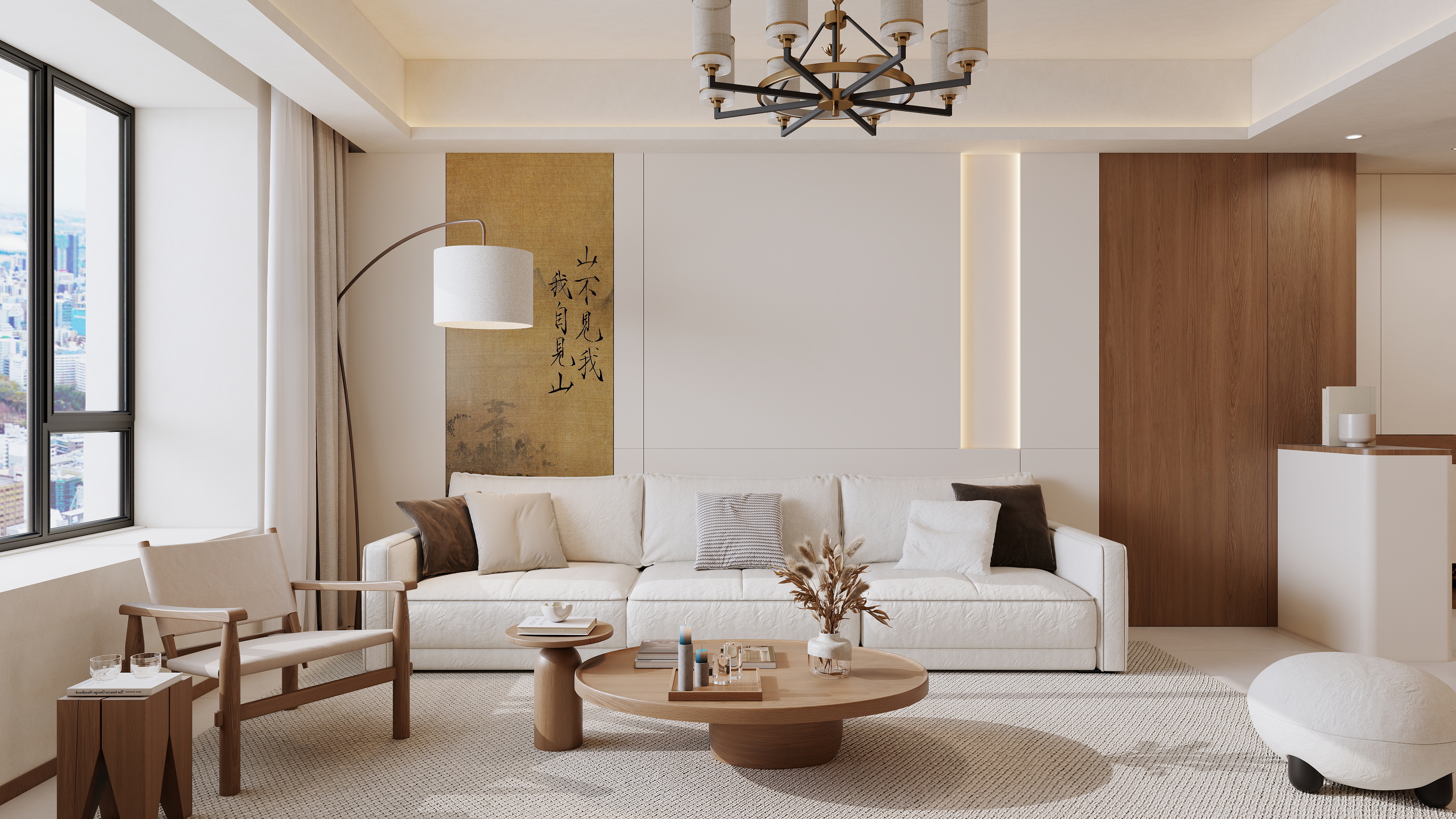 李青越-114平方宋氏美学三居室装修效果图