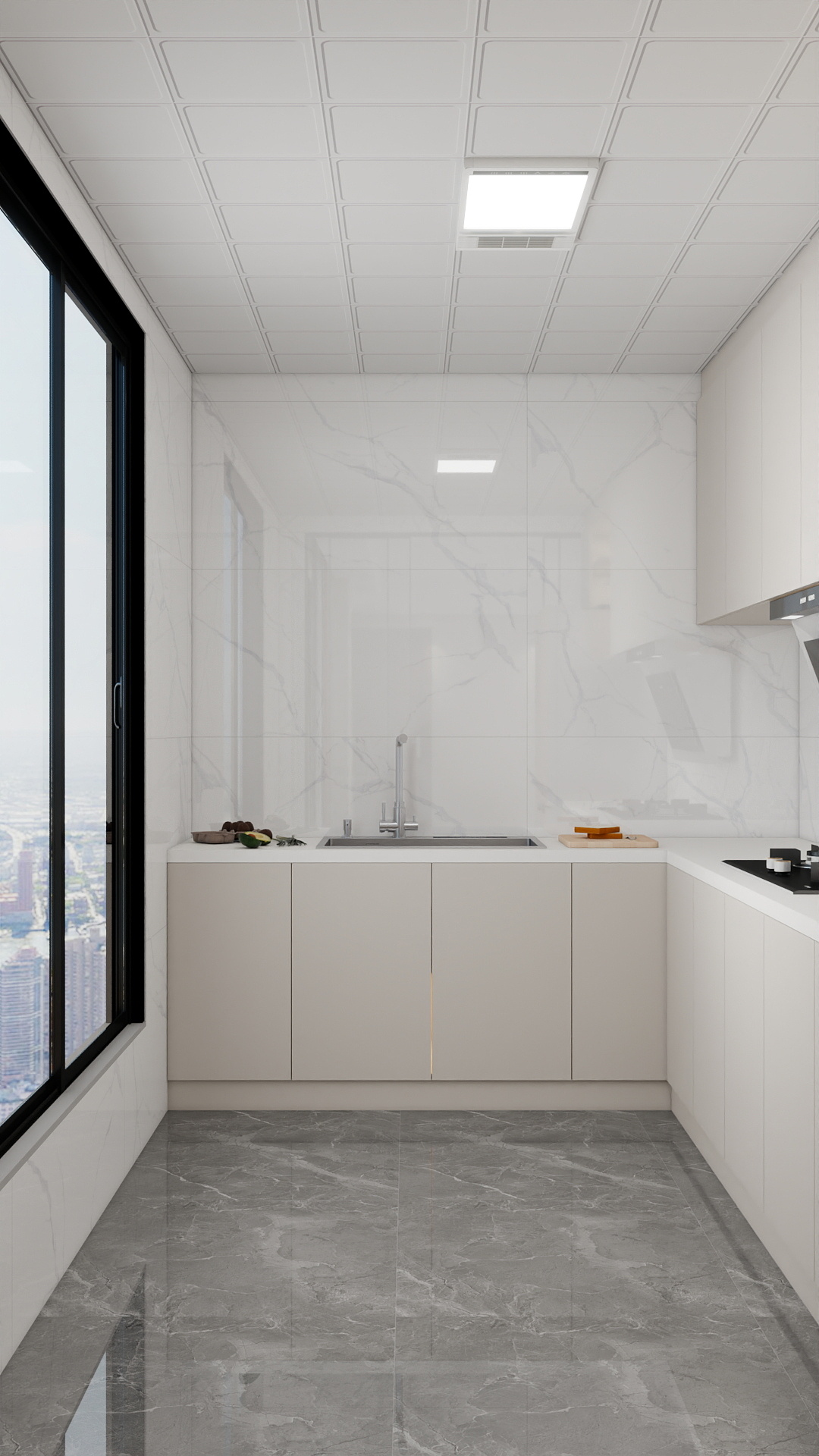 吴爽-829m²新中式风格设计装修效果图