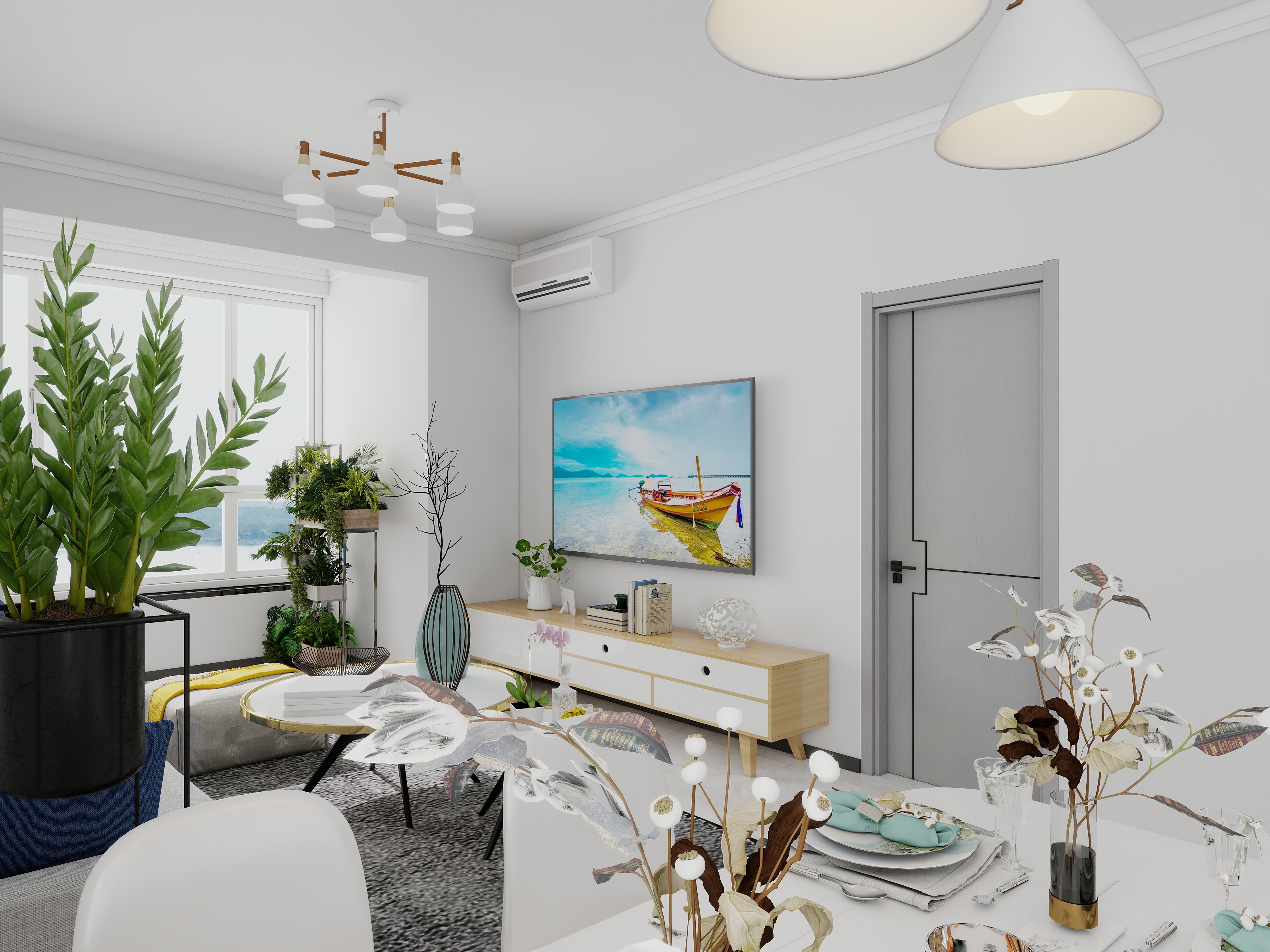 尹牧之-盛世尚水城-88两居室-装修设计方案