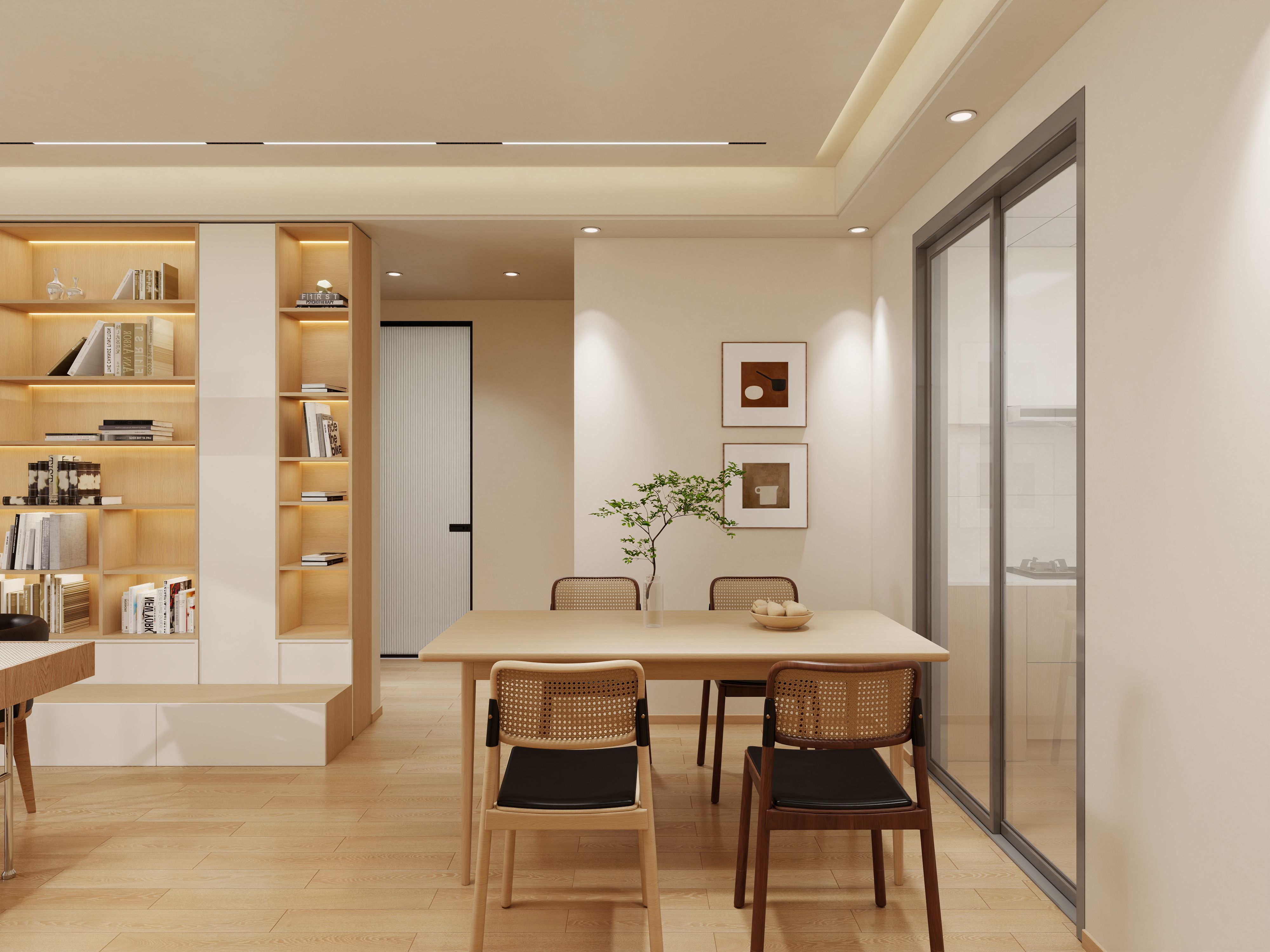 艺雅丽-81平现代简约 装修效果图