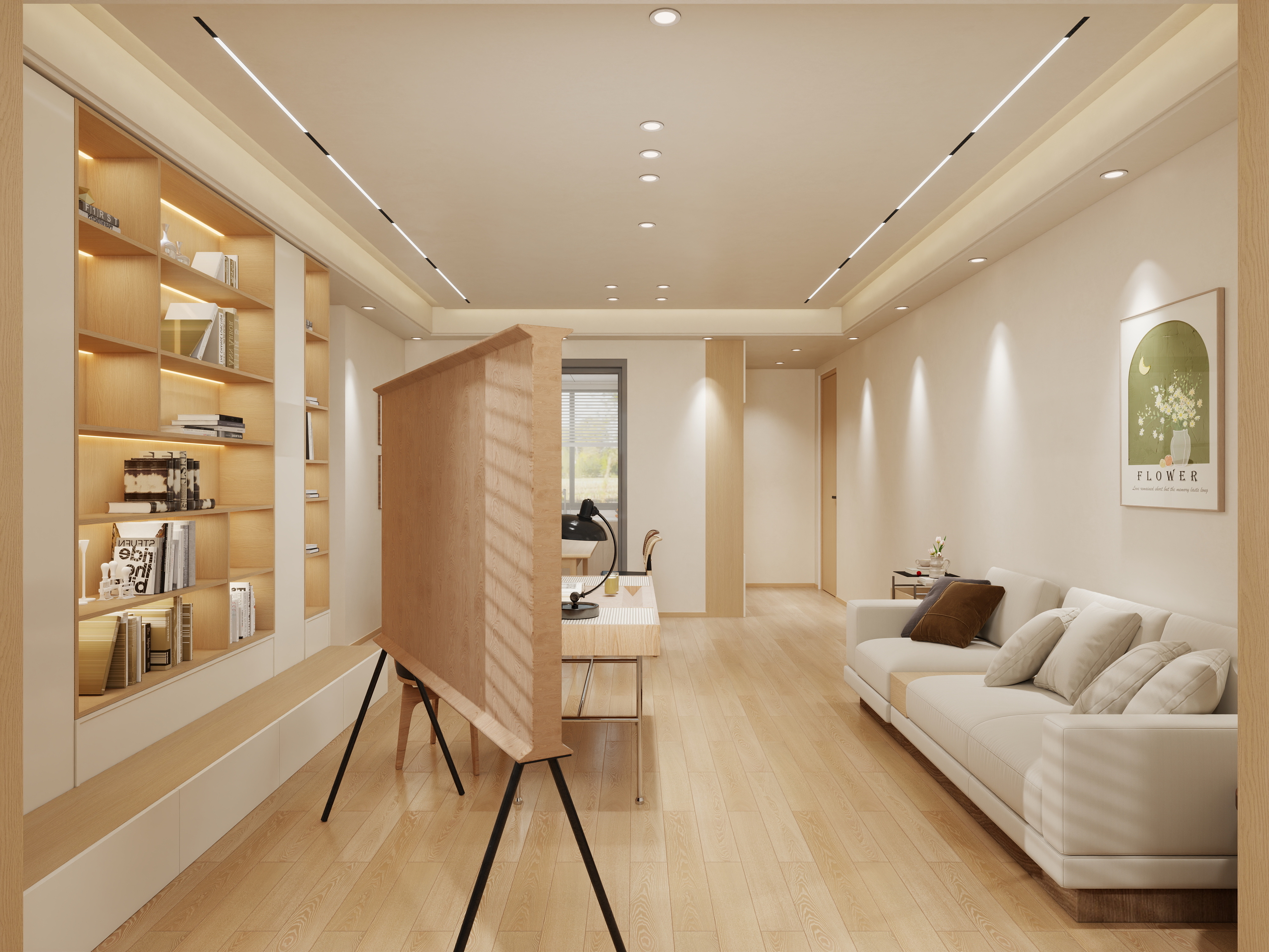 艺雅丽-81平现代简约 装修效果图