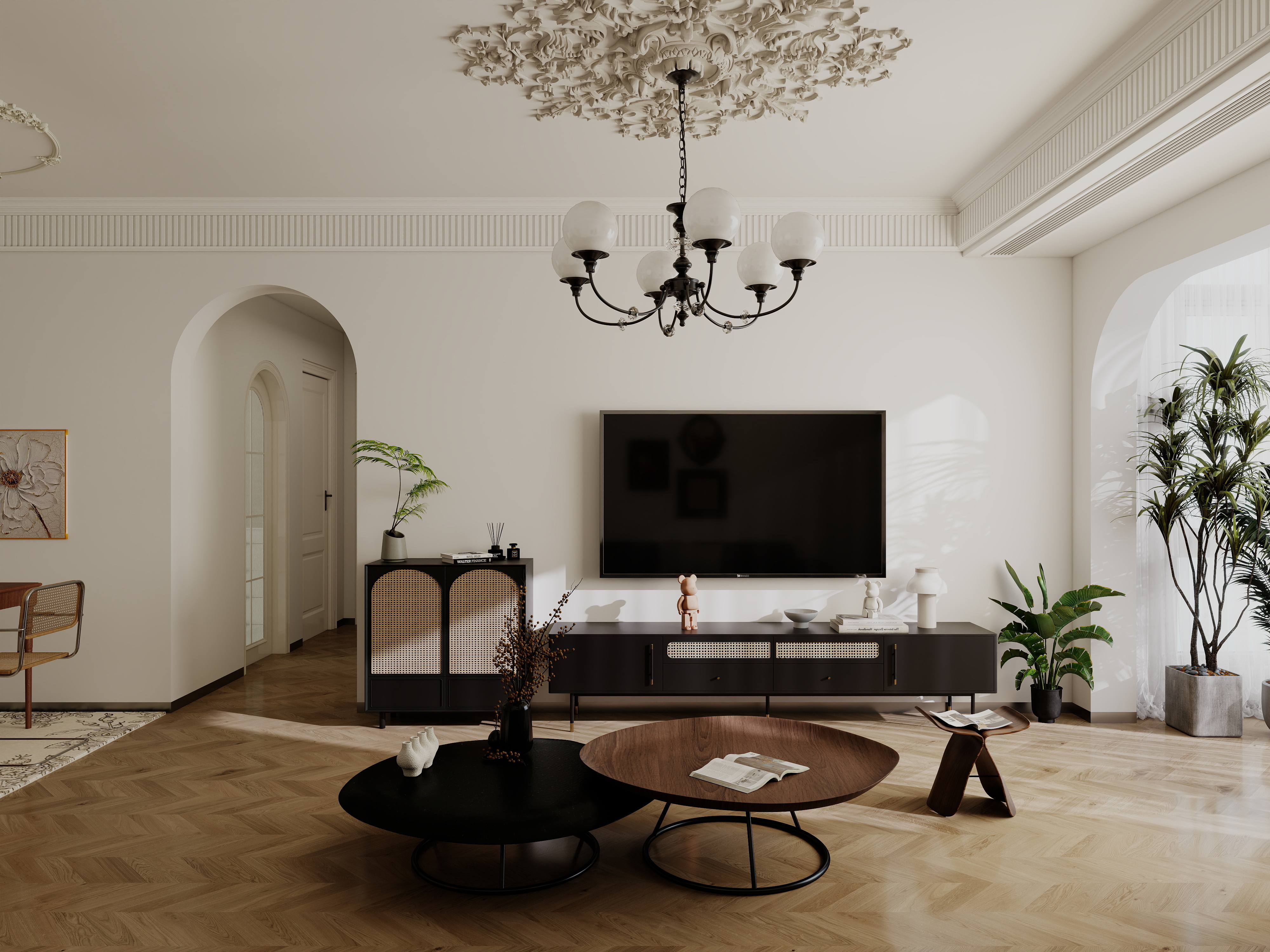 广东晟禹-轻法式田园风88m²-装修设计方案