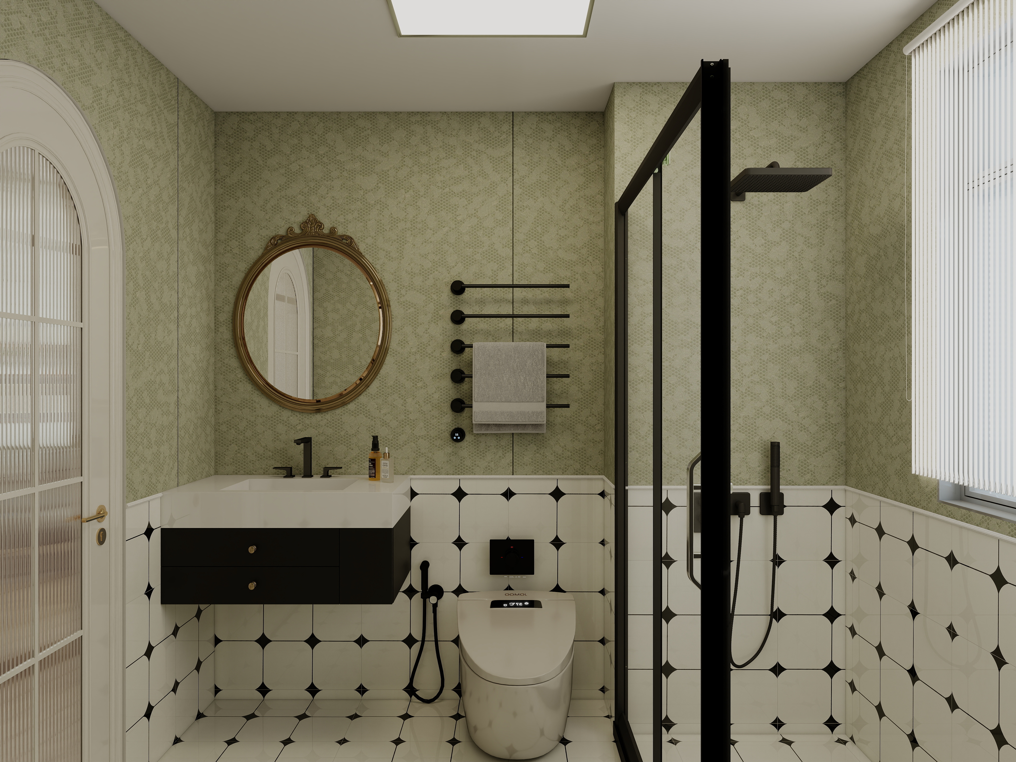 广东晟禹-轻法式田园风88m²装修效果图