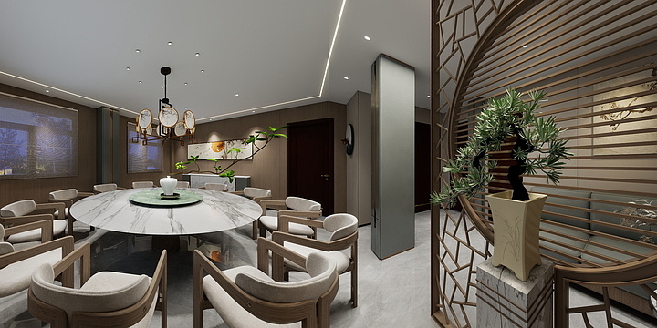 胡佐林-刘总餐厅装修-平面方案-副本-装修设计方案