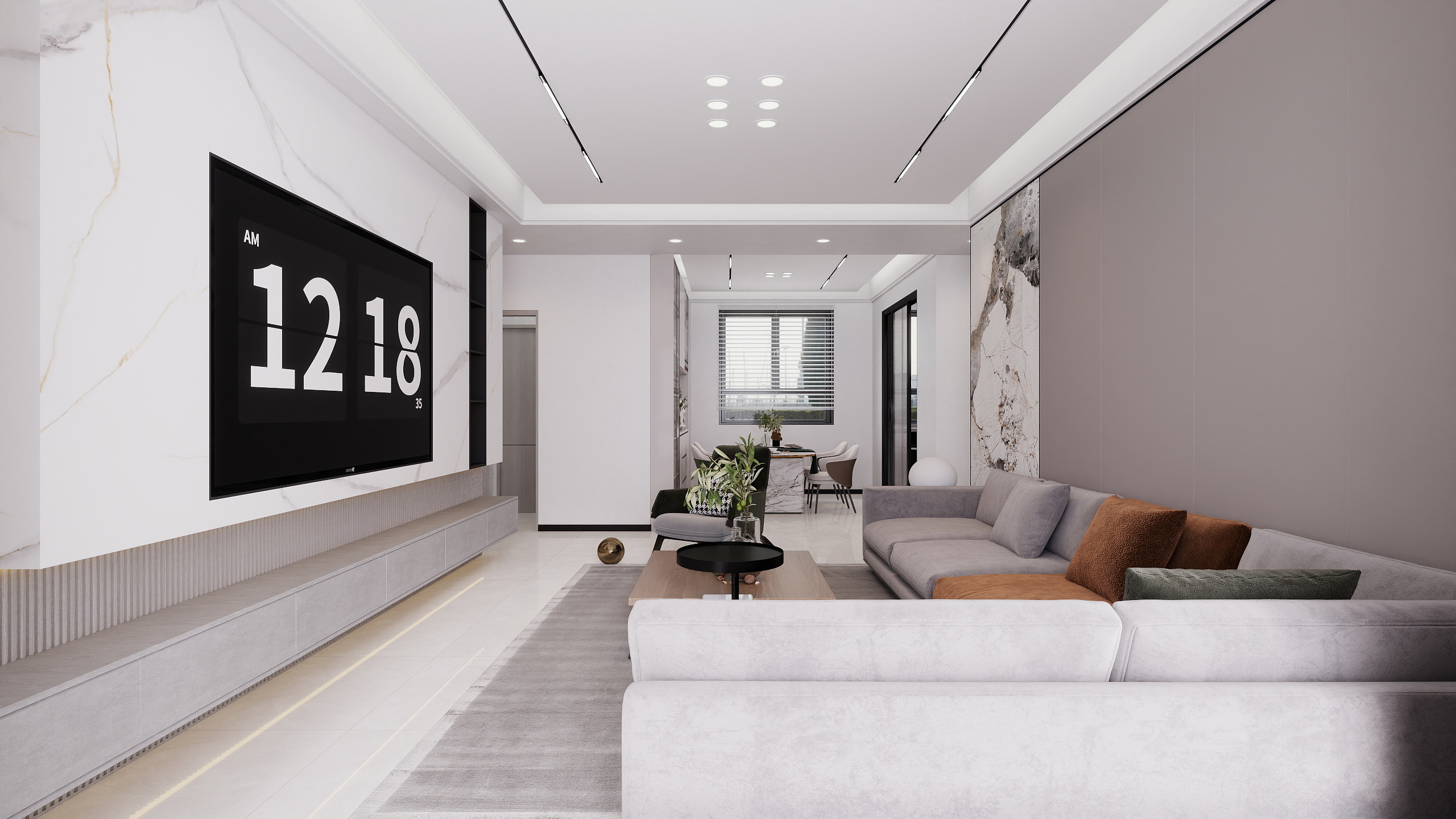 阜南家立方装饰-被小区群众围观了的现代简约风装修效果图