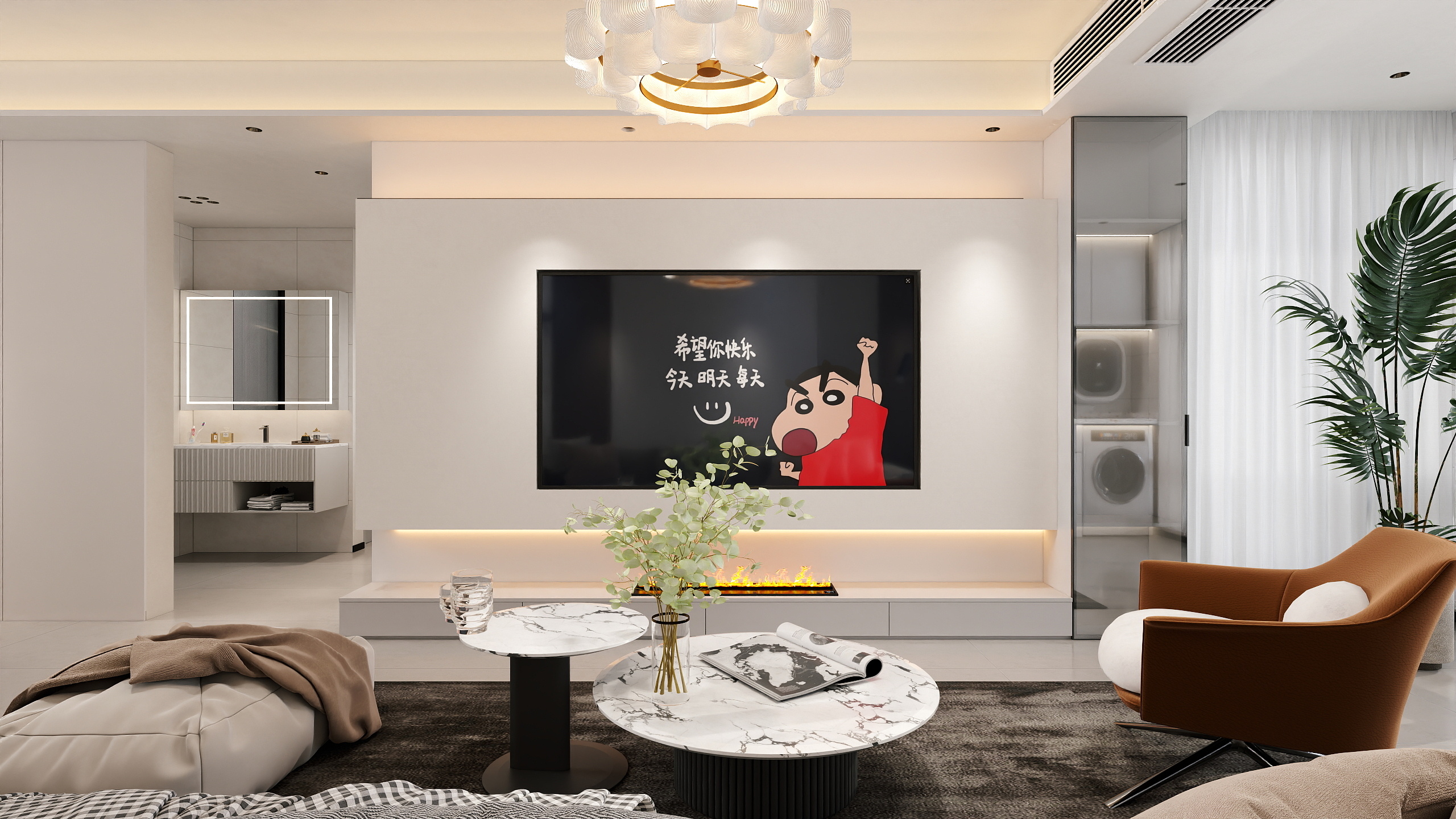 李哈哈室内设计-金竹现代风格-装修设计方案