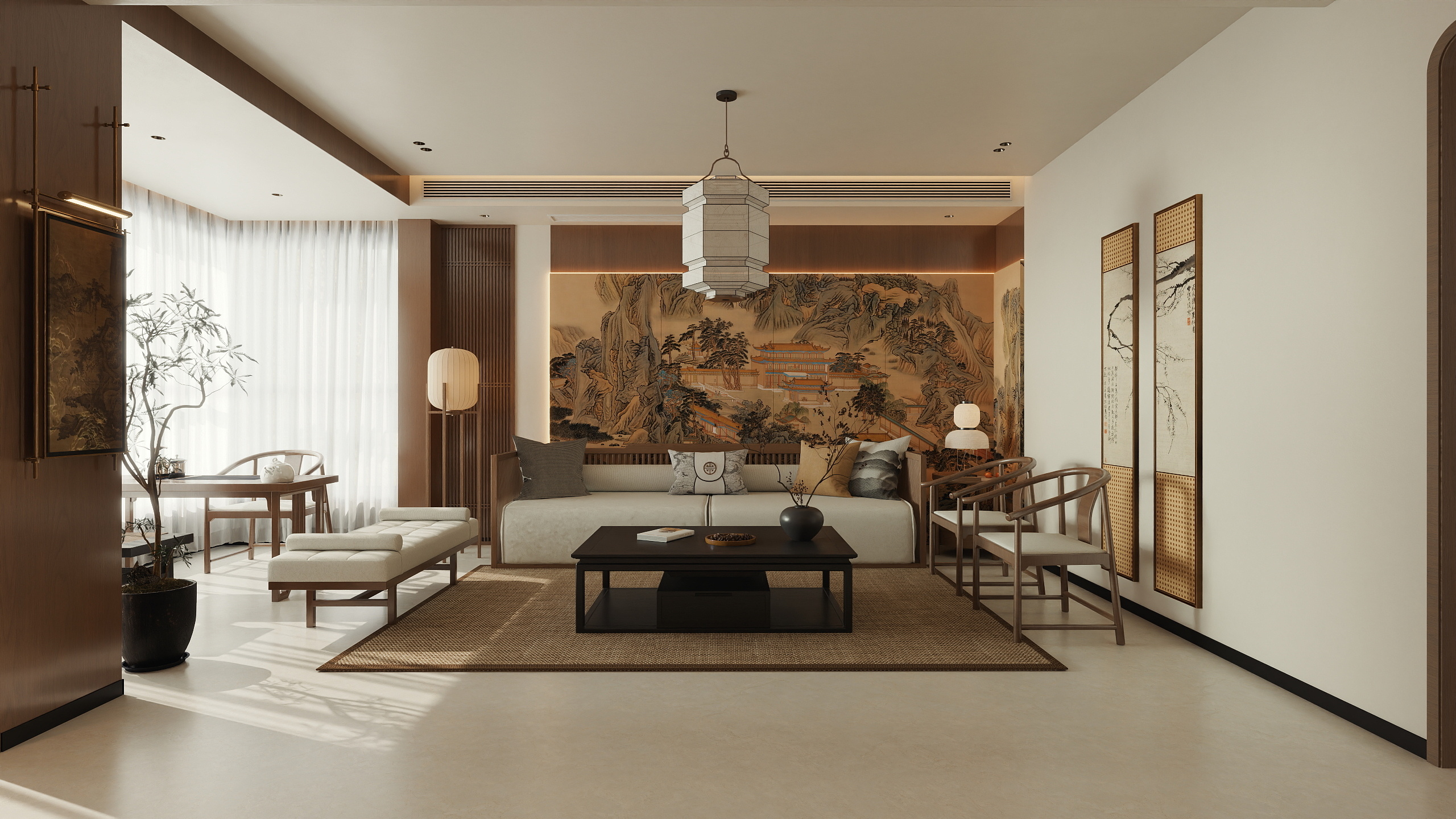 LSA-Design-自建房125㎡4室装修效果图