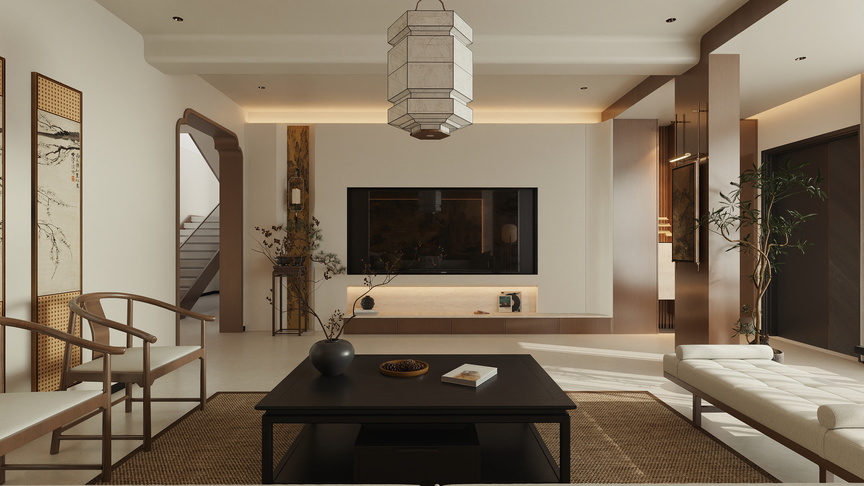 LSA-Design-自建房125㎡4室装修效果图