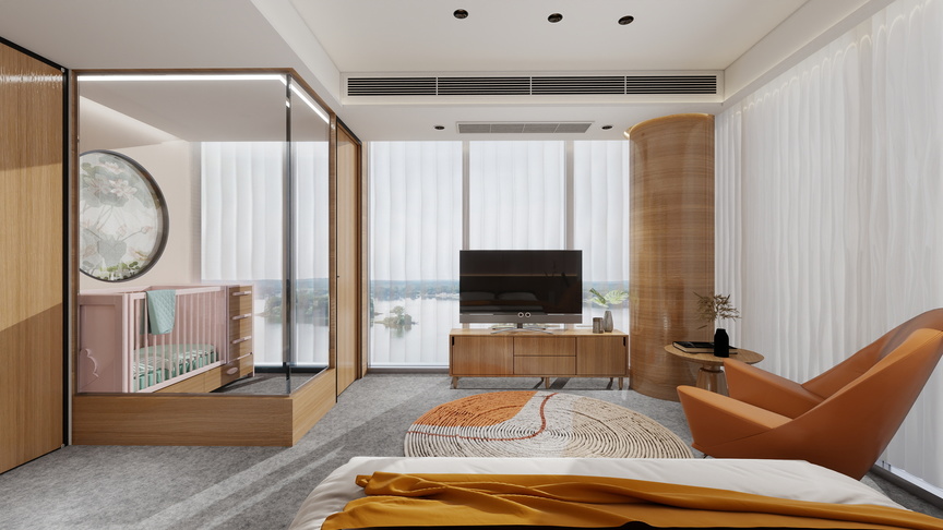 神马云在线-月子会所52.25m²护理套间A装修效果图